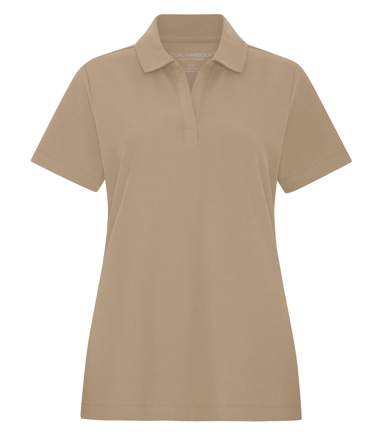 CoalHarbour - COAL HARBOUR&reg; EVERYDAY CVC LADIES’ POLO. - L4047 Dark Sand CoalHarbour L4047