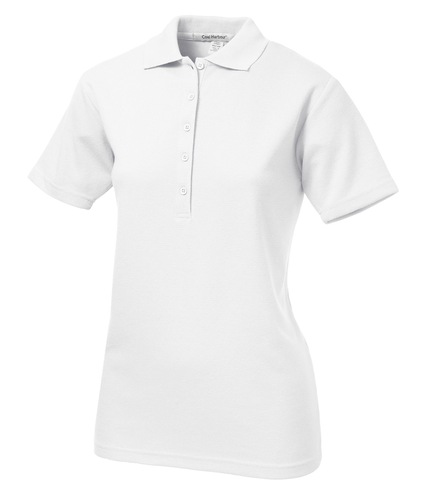 CoalHarbour - DISCONTINUED COAL HARBOUR® MESH WICKING LADIES' POLO. - L439 White 4XL CoalHarbour L439