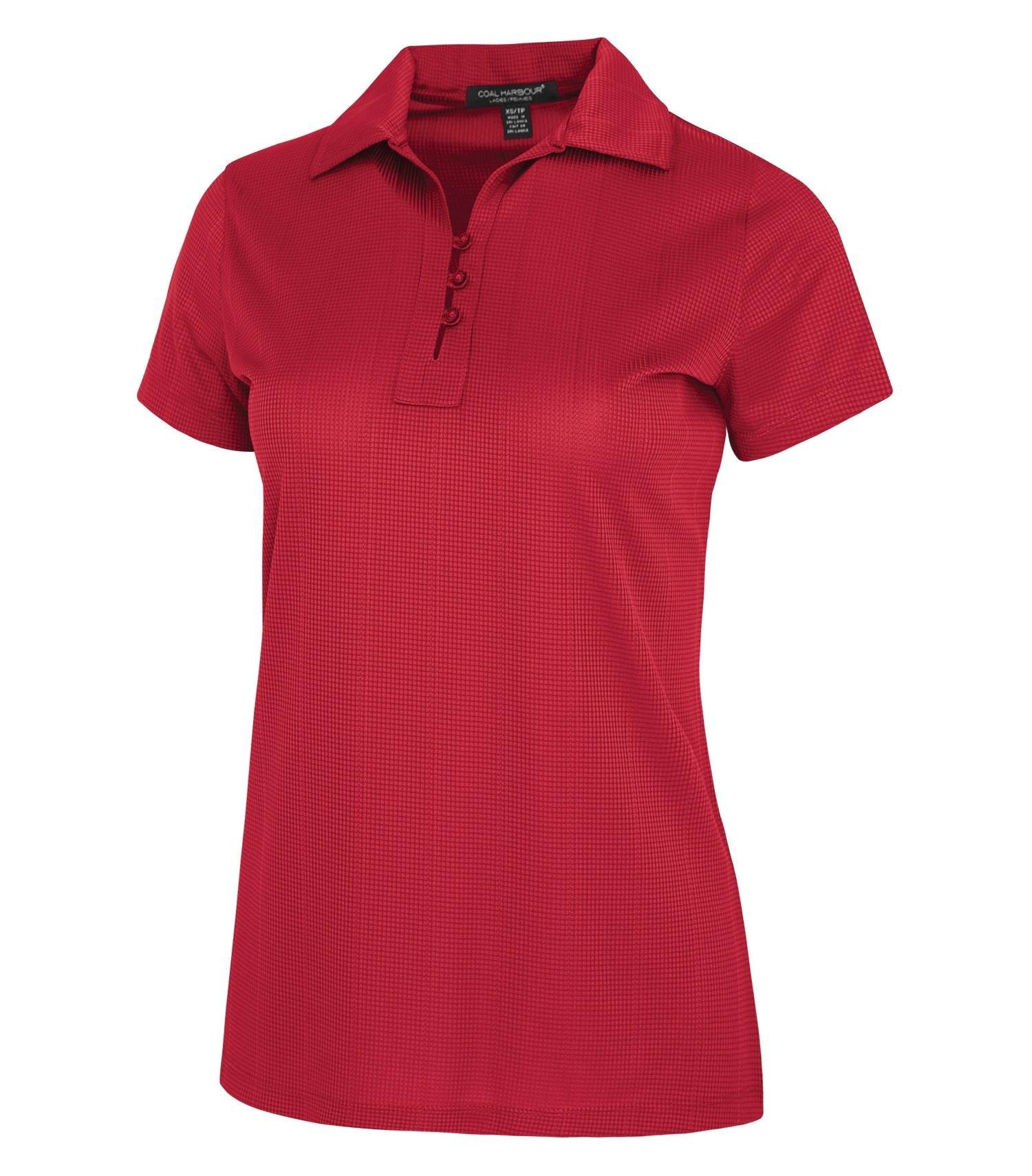 CoalHarbour - DISCONTINUED COAL HARBOUR® FINE JACQUARD LADIES' POLO. - L440 Rich Red 4XL CoalHarbour L440