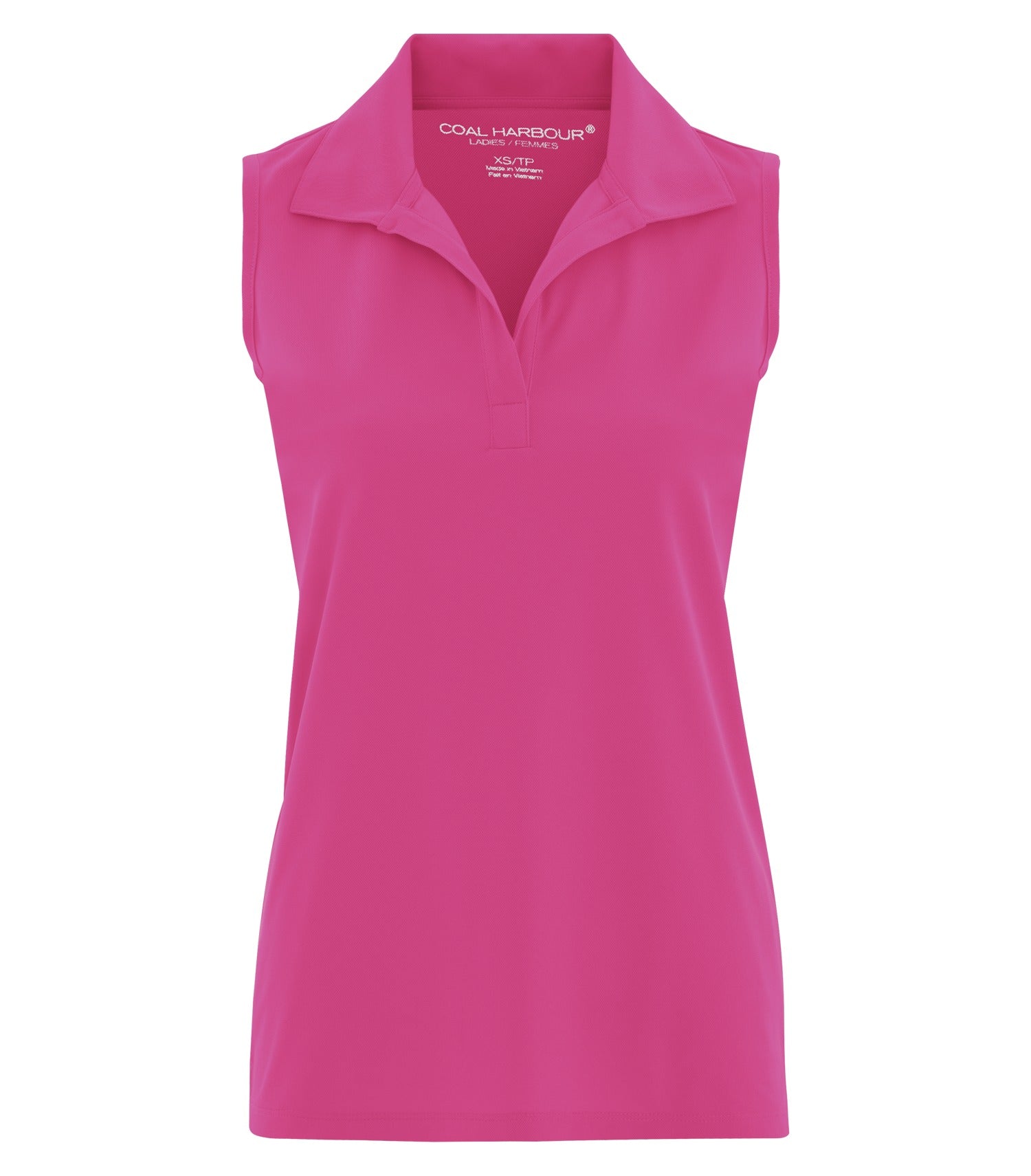 CoalHarbour - DISCONTINUED COAL HARBOUR® SNAG RESISTANT SLEEVELESS LADIES' POLO. - L4451 Pink Raspberry CoalHarbour L4451