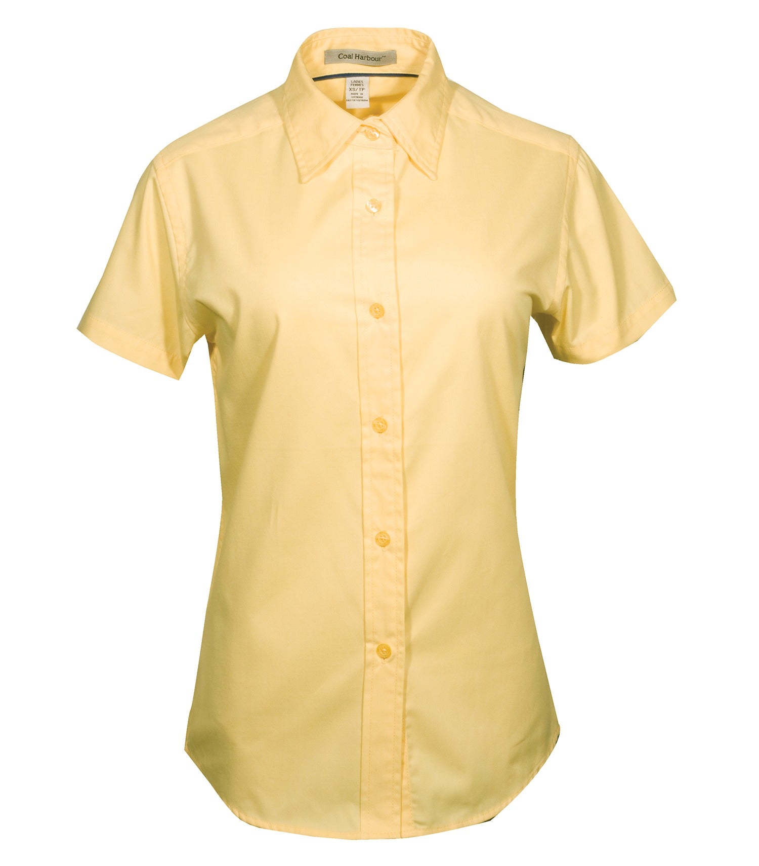 CoalHarbour - DISCONTINUED COAL HARBOUR® EASY CARE BLEND SHORT SLEEVE WOVEN LADIES' SHIRT. - L510 Butter CoalHarbour L510