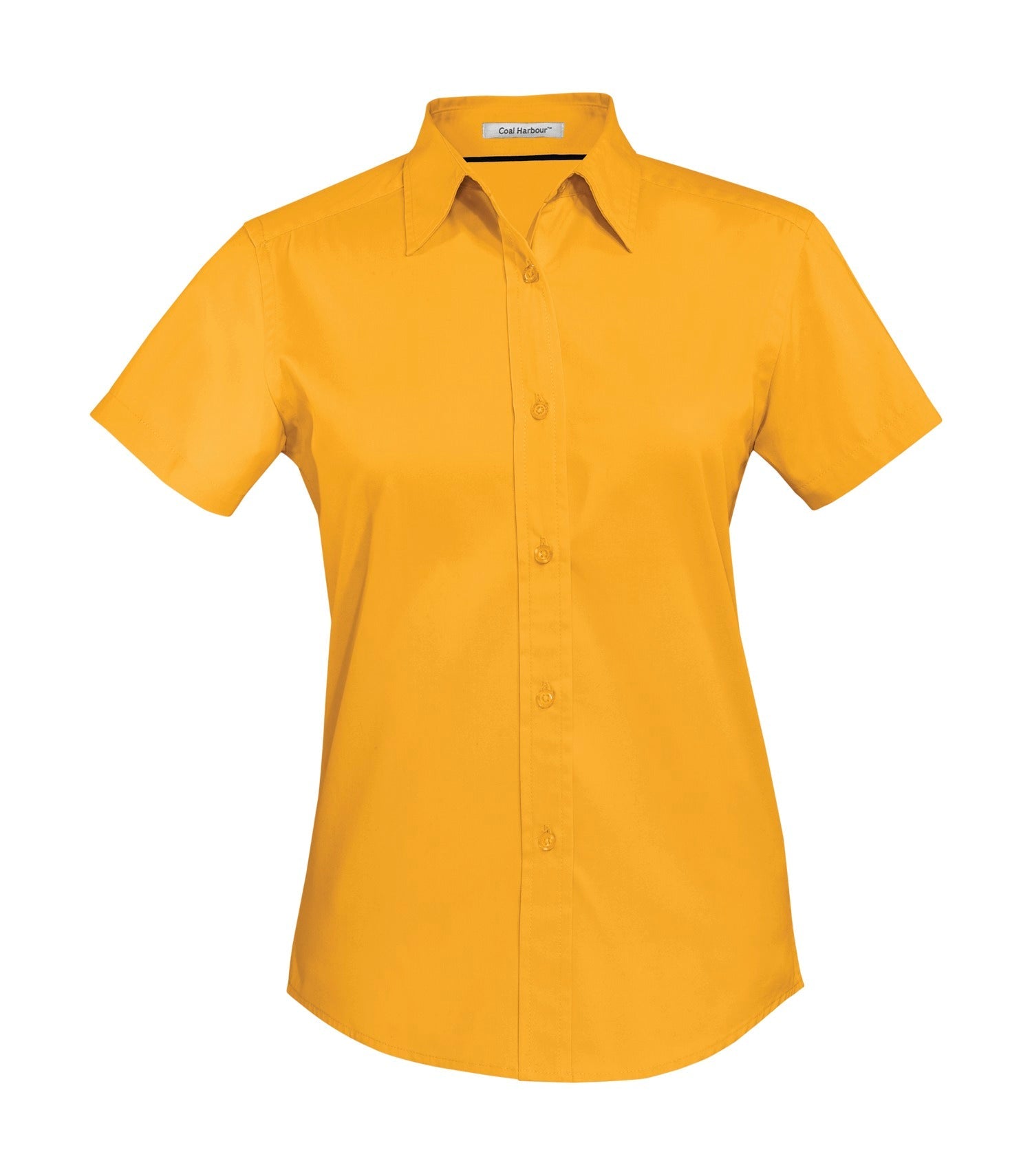 CoalHarbour - DISCONTINUED COAL HARBOUR® EASY CARE BLEND SHORT SLEEVE WOVEN LADIES' SHIRT. - L510 Athletic Gold CoalHarbour L510