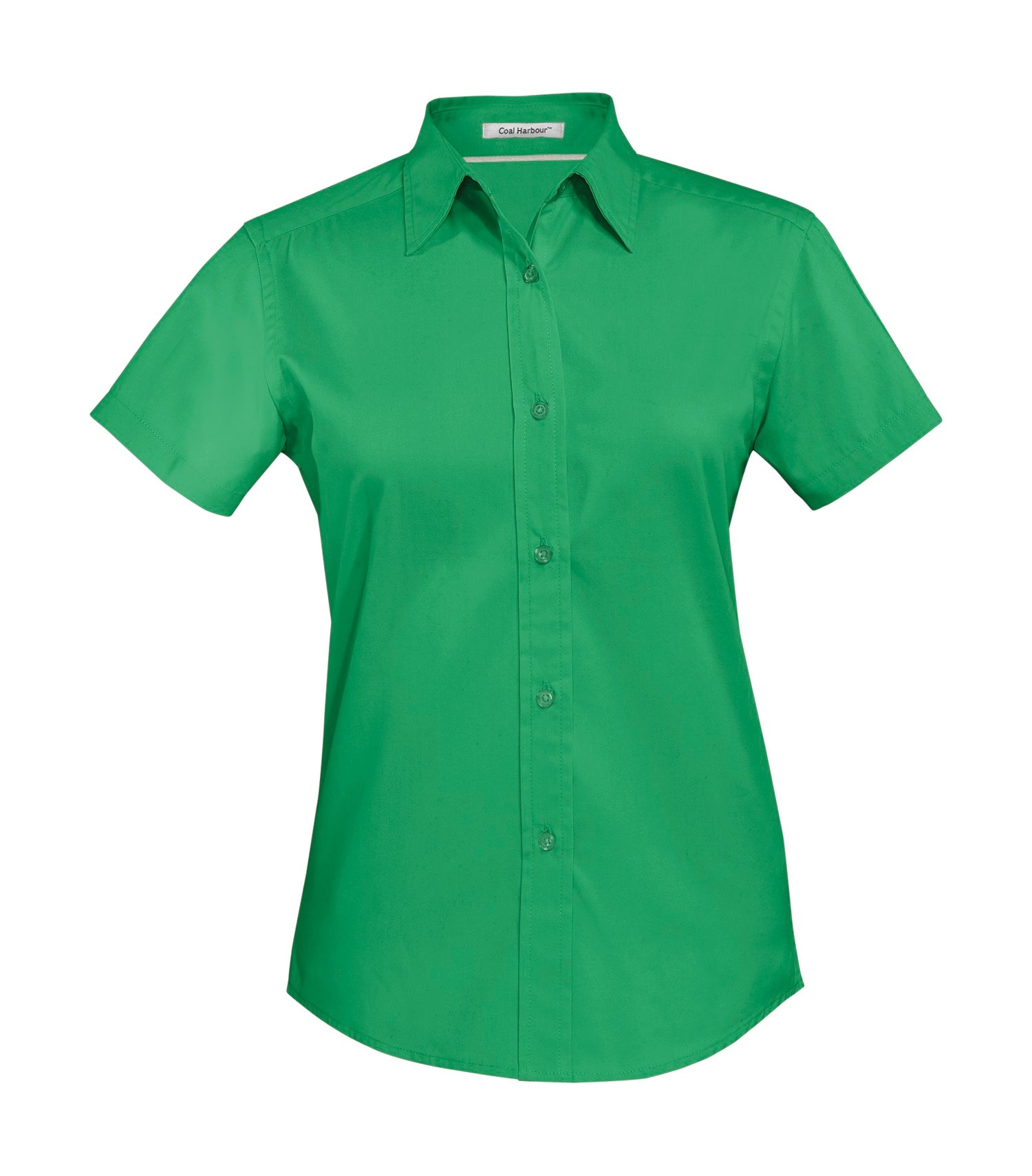 CoalHarbour - DISCONTINUED COAL HARBOUR® EASY CARE BLEND SHORT SLEEVE WOVEN LADIES' SHIRT. - L510 Court Green CoalHarbour L510
