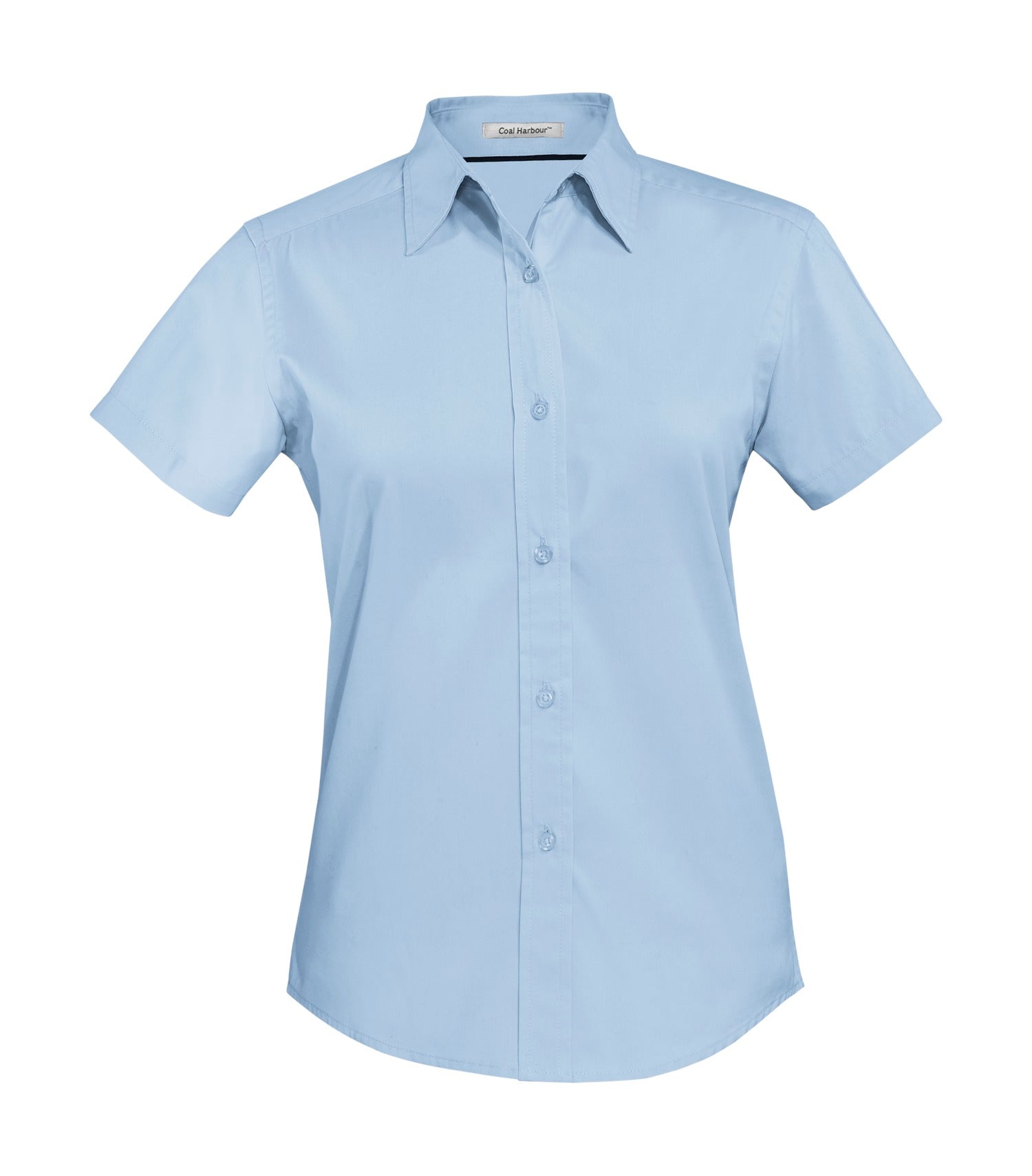 CoalHarbour - DISCONTINUED COAL HARBOUR® EASY CARE BLEND SHORT SLEEVE WOVEN LADIES' SHIRT. - L510 Light Blue CoalHarbour L510