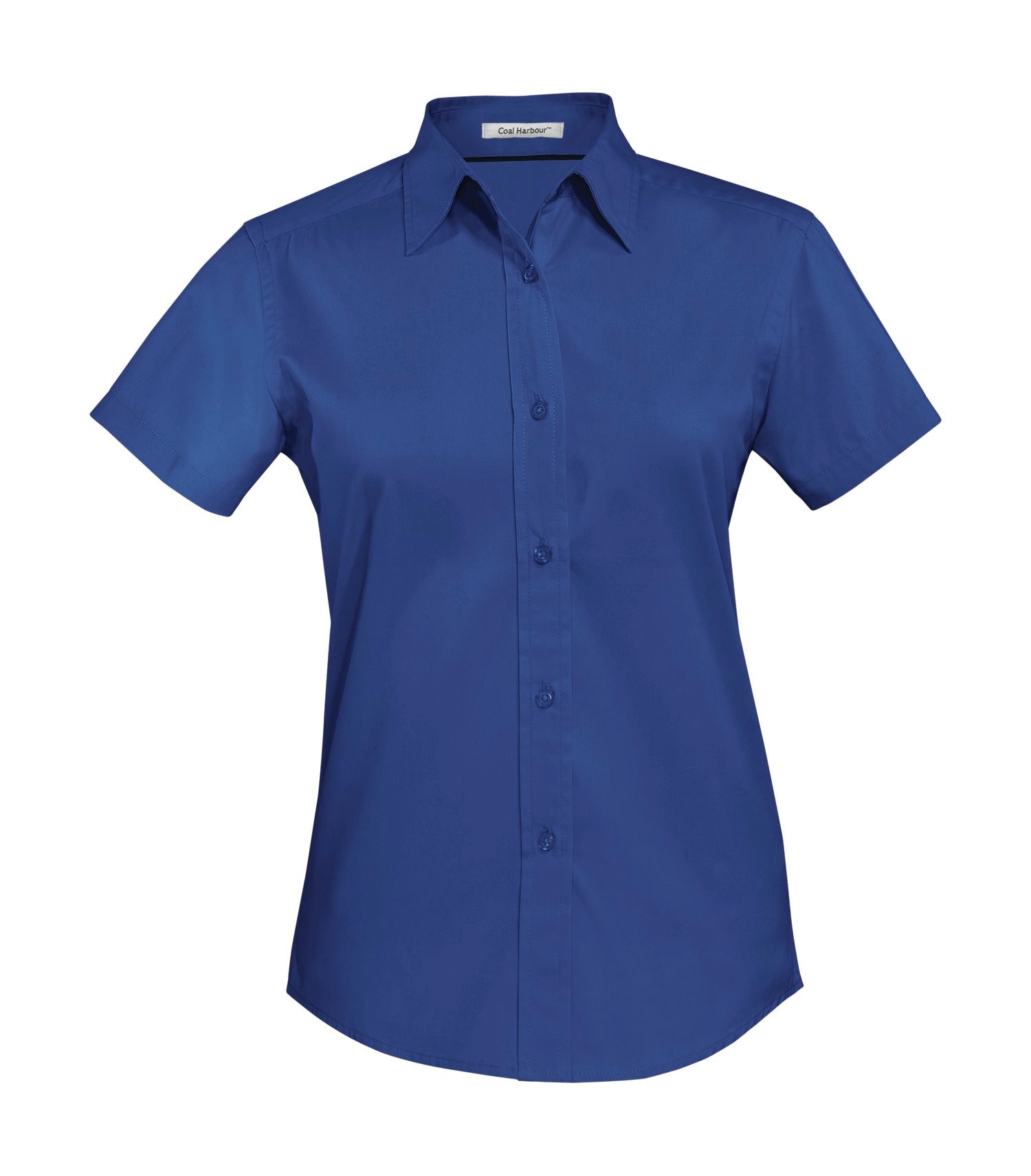 CoalHarbour - DISCONTINUED COAL HARBOUR® EASY CARE BLEND SHORT SLEEVE WOVEN LADIES' SHIRT. - L510 Royal CoalHarbour L510