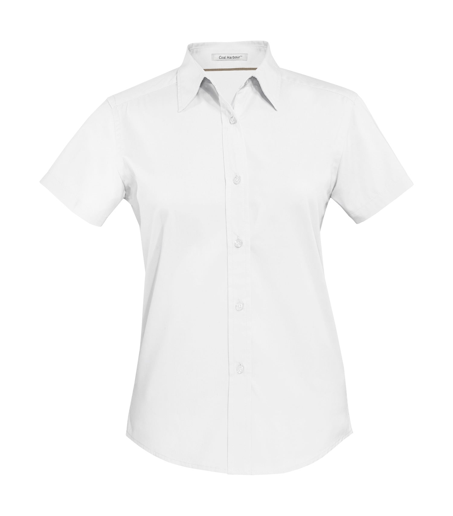 CoalHarbour - DISCONTINUED COAL HARBOUR® EASY CARE BLEND SHORT SLEEVE WOVEN LADIES' SHIRT. - L510 White CoalHarbour L510