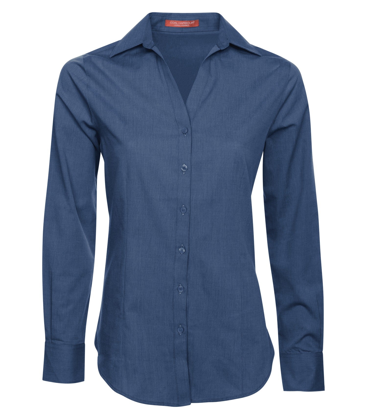 CoalHarbour - COAL HARBOUR® TEXTURED CROSSHATCH WOVEN LADIES' SHIRT. - L6004 Deep Blue CoalHarbour L6004