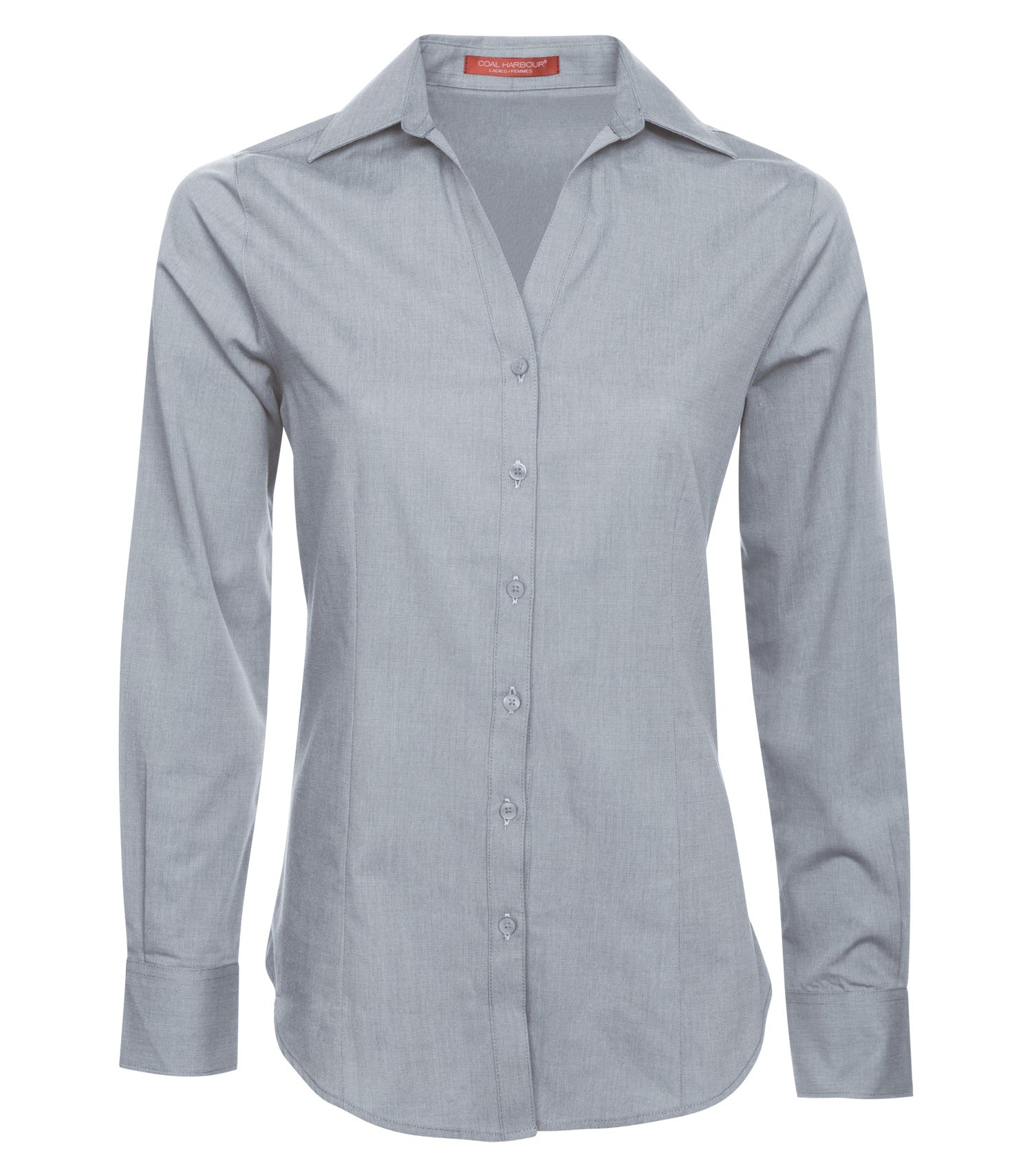 CoalHarbour - COAL HARBOUR® TEXTURED CROSSHATCH WOVEN LADIES' SHIRT. - L6004 Navy Frost CoalHarbour L6004