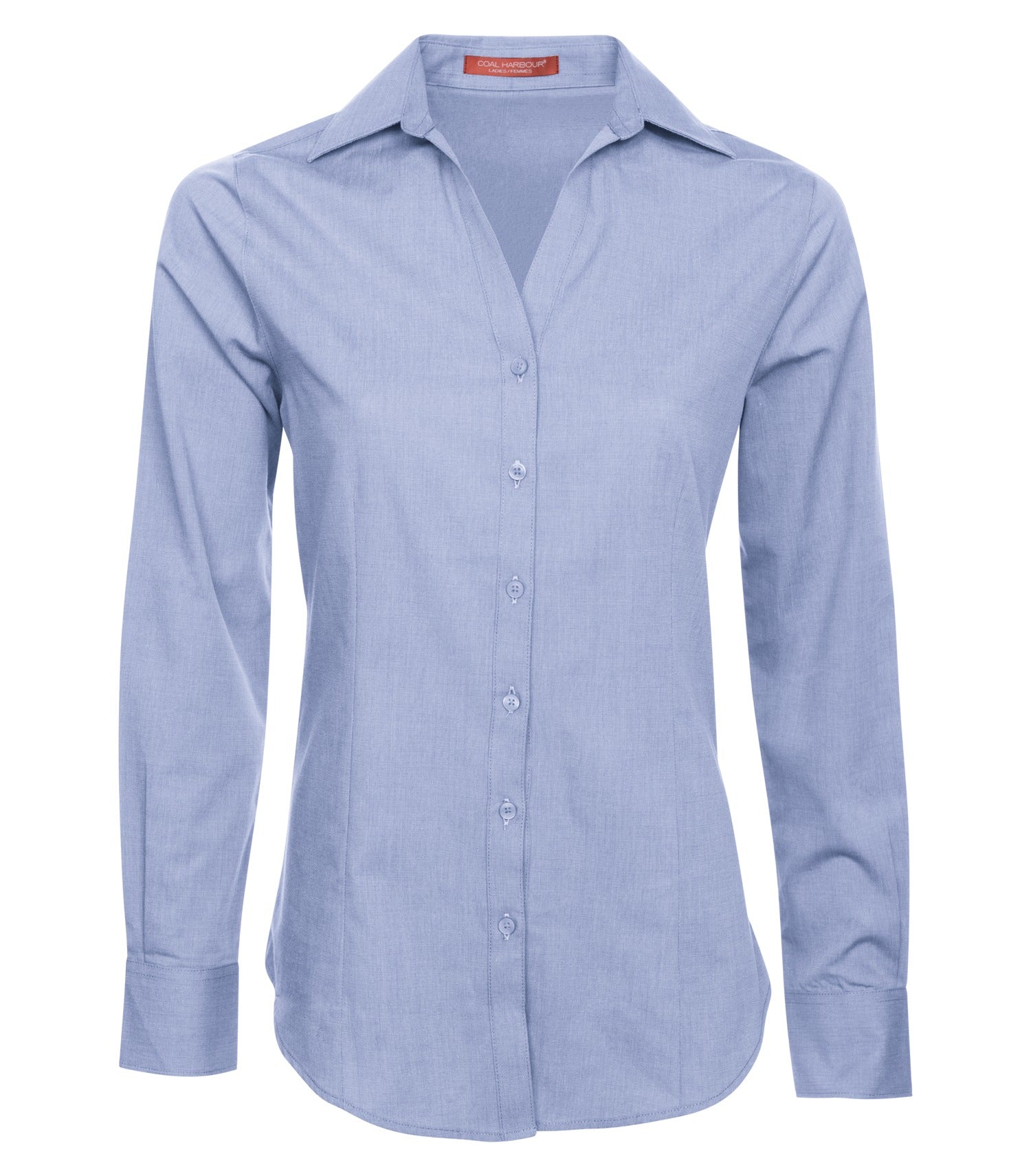 CoalHarbour - COAL HARBOUR® TEXTURED CROSSHATCH WOVEN LADIES' SHIRT. - L6004 Oxford Blue CoalHarbour L6004
