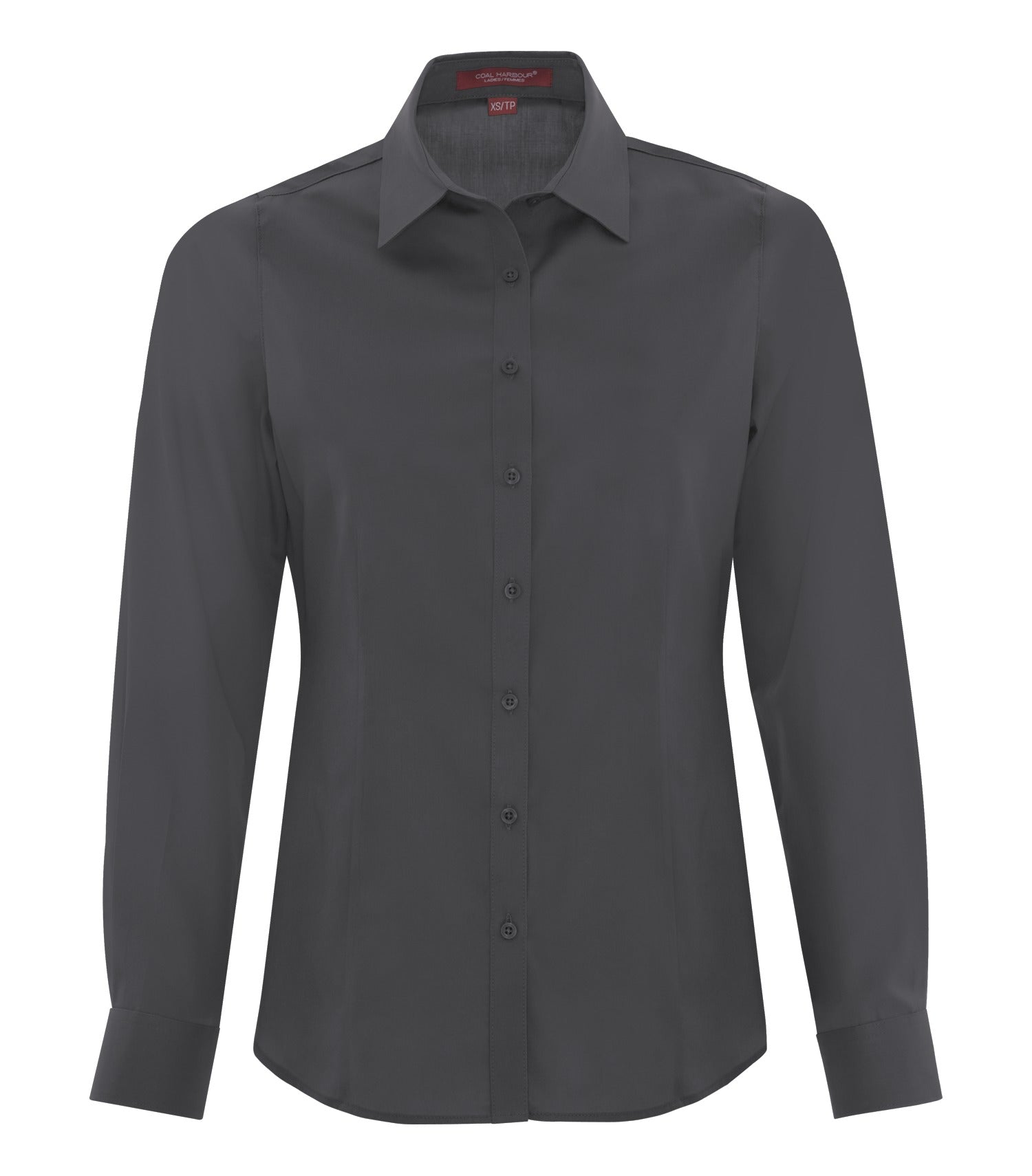 CoalHarbour - COAL HARBOUR® EVERYDAY LONG SLEEVE WOVEN LADIES' SHIRT. - L6013 Iron Grey CoalHarbour L6013