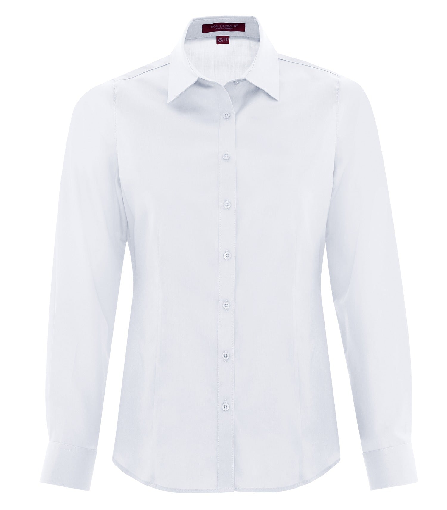 CoalHarbour - COAL HARBOUR® EVERYDAY LONG SLEEVE WOVEN LADIES' SHIRT. - L6013 True White CoalHarbour L6013