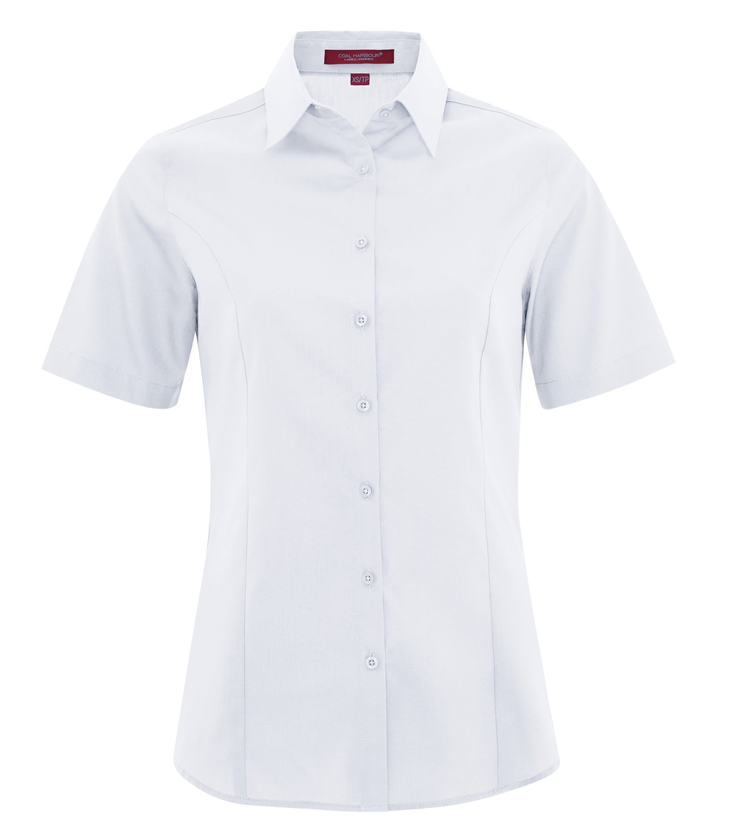 CoalHarbour - COAL HARBOUR® EVERYDAY SHORT SLEEVE WOVEN LADIES' SHIRT. - L6021 True White CoalHarbour L6021