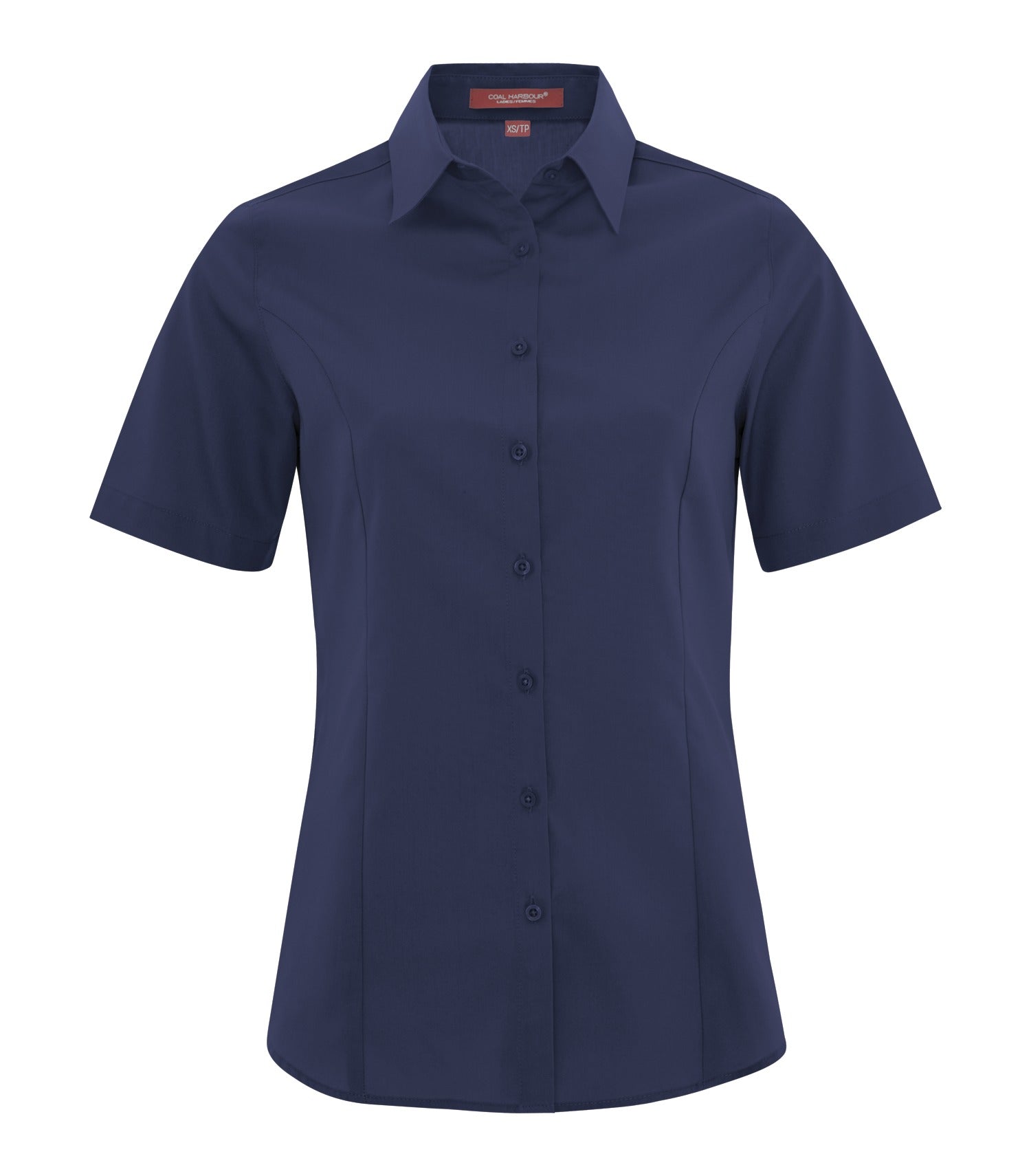 CoalHarbour - COAL HARBOUR® EVERYDAY SHORT SLEEVE WOVEN LADIES' SHIRT. - L6021 True Navy CoalHarbour L6021