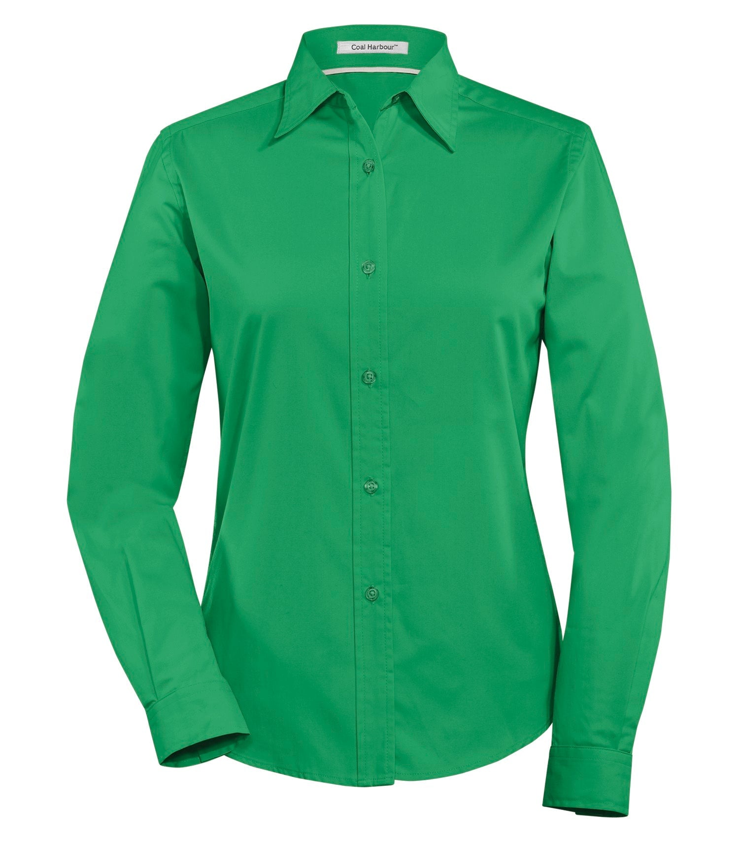 CoalHarbour - DISCONTINUED COAL HARBOUR® EASY CARE BLEND LONG SLEEVE WOVEN LADIES' SHIRT. - L610 Court Green CoalHarbour L610
