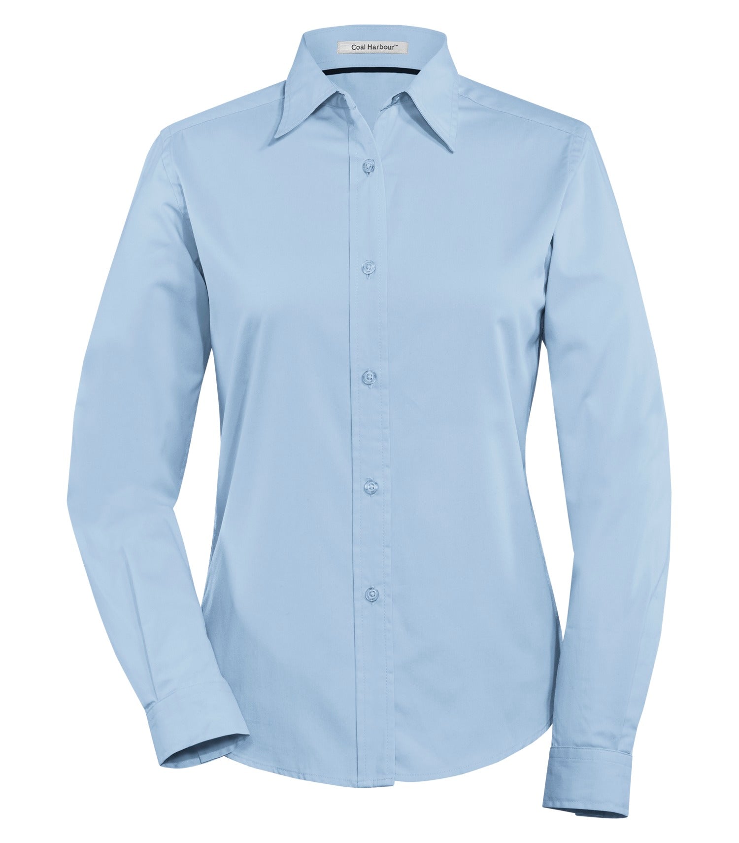 CoalHarbour - DISCONTINUED COAL HARBOUR® EASY CARE BLEND LONG SLEEVE WOVEN LADIES' SHIRT. - L610 Light Blue CoalHarbour L610