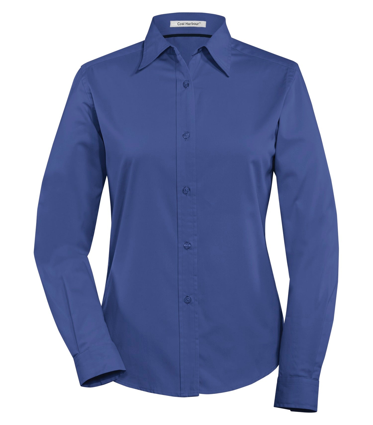 CoalHarbour - DISCONTINUED COAL HARBOUR® EASY CARE BLEND LONG SLEEVE WOVEN LADIES' SHIRT. - L610 Mediterranean Blue CoalHarbour L610