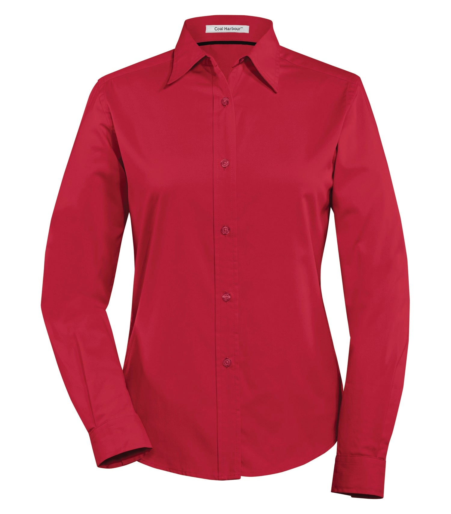 CoalHarbour - DISCONTINUED COAL HARBOUR® EASY CARE BLEND LONG SLEEVE WOVEN LADIES' SHIRT. - L610 Red CoalHarbour L610