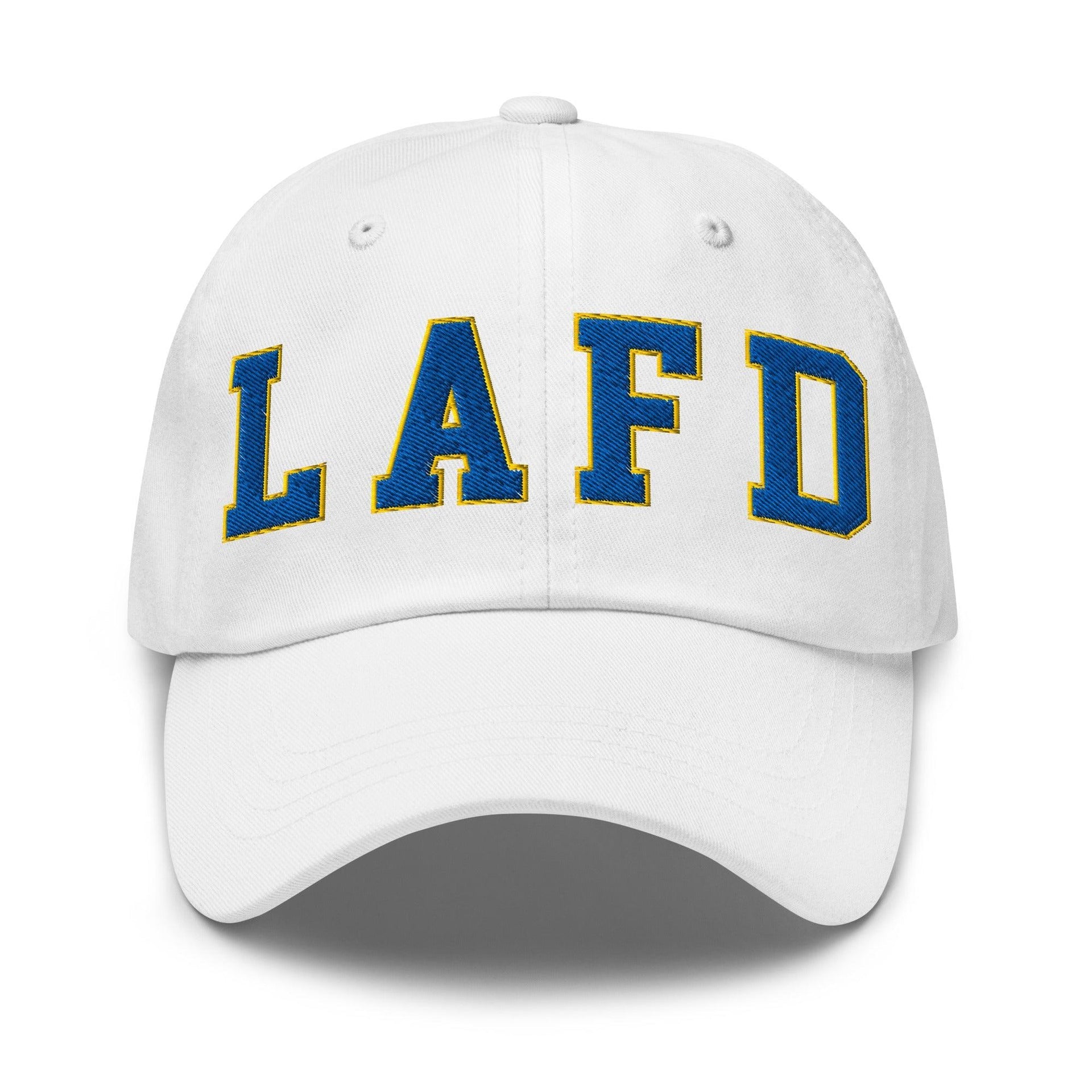 LAFD Los Angeles Fire Department Football Embroidered Dad Hat Default Title CA Capital Crowns Dad Hats Los Angeles