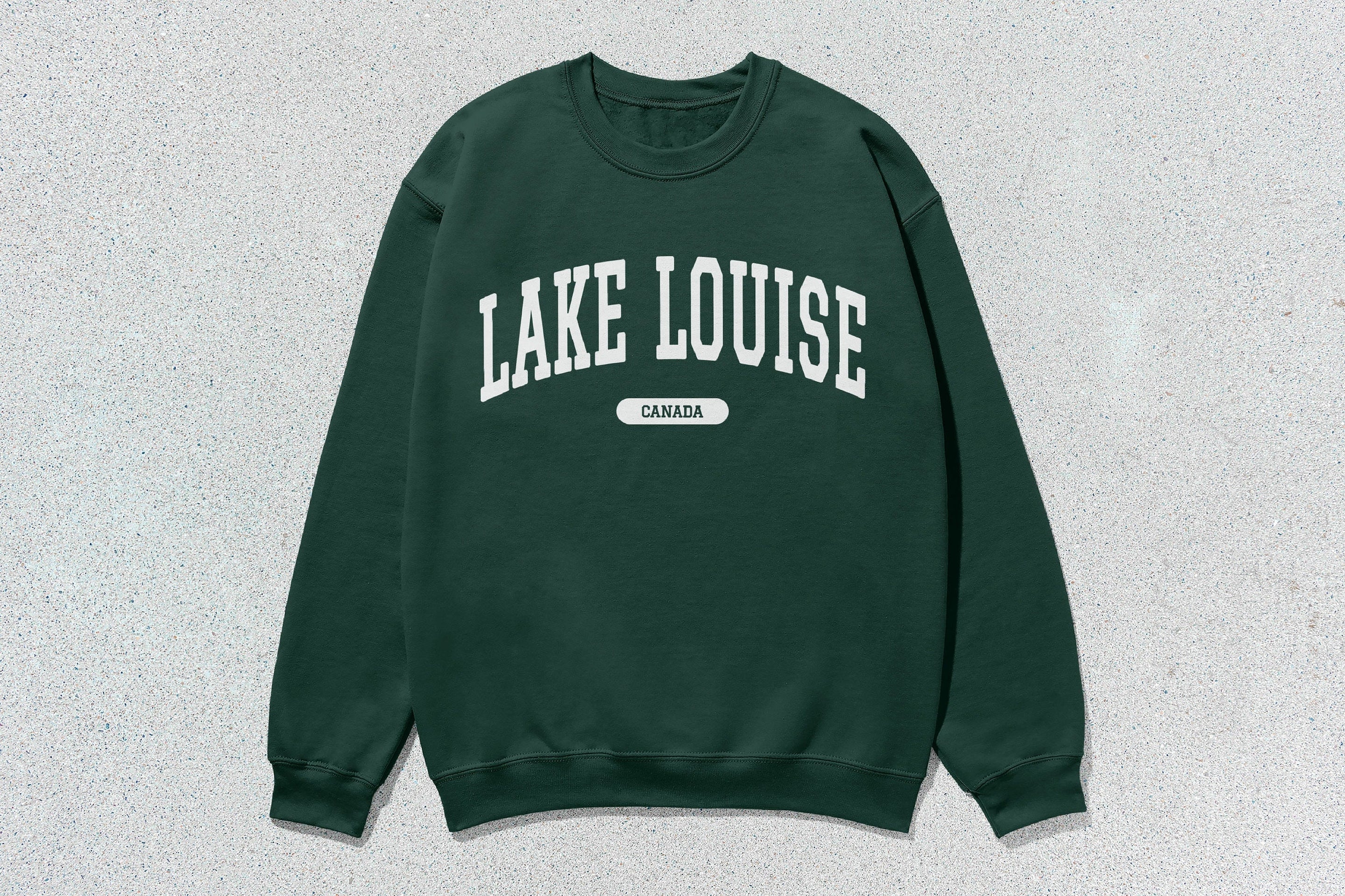 Lake Louise - Unisex Heavyweight Crewneck Sweatshirt Green Canada Cities crewnecks hoodies sweaters
