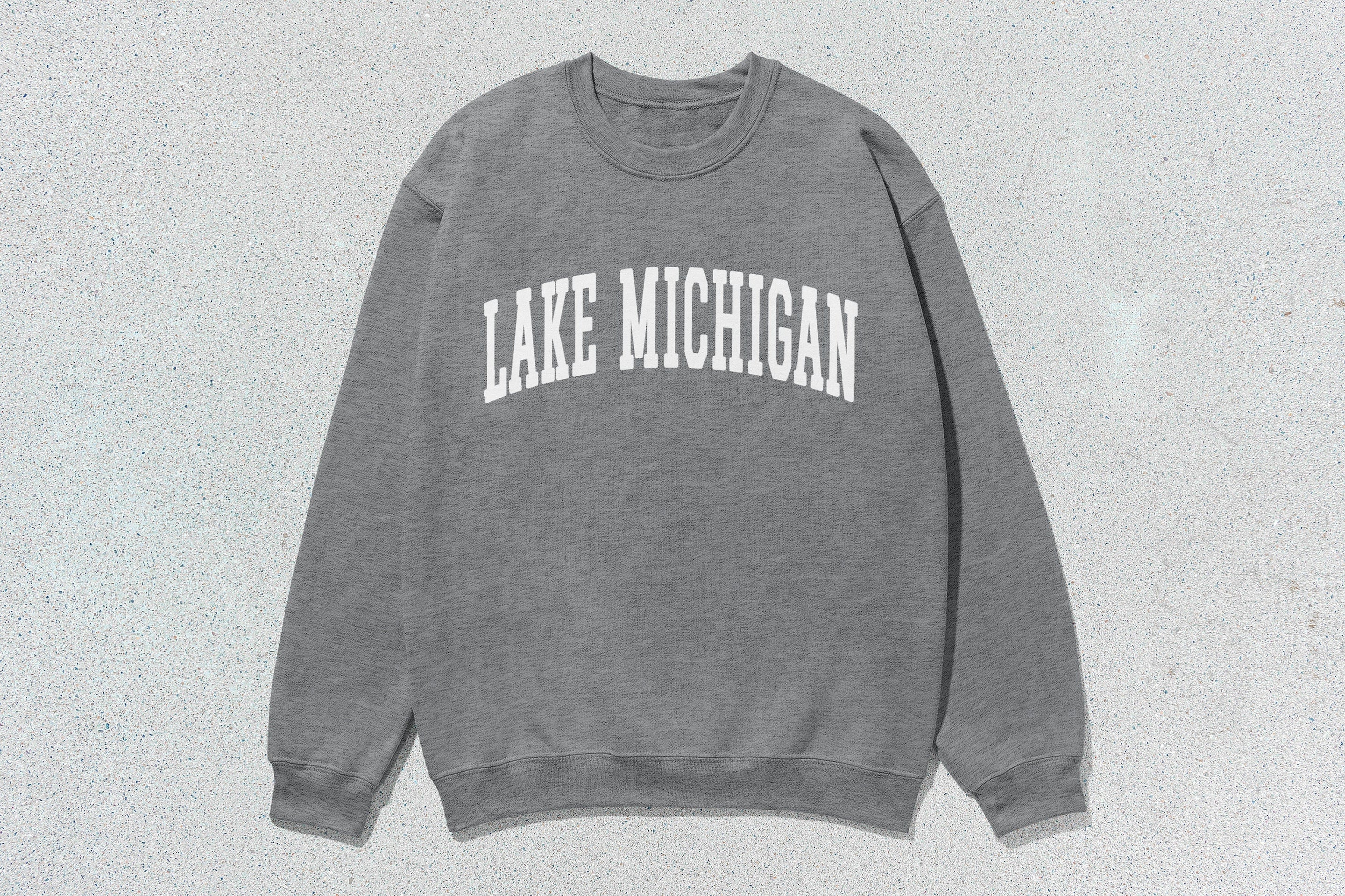 Lake Michigan - Unisex Heavy Blend™ Crewneck Sweatshirt Canada Canadian Great Lakes crewnecks great lakes hoodies sweaters
