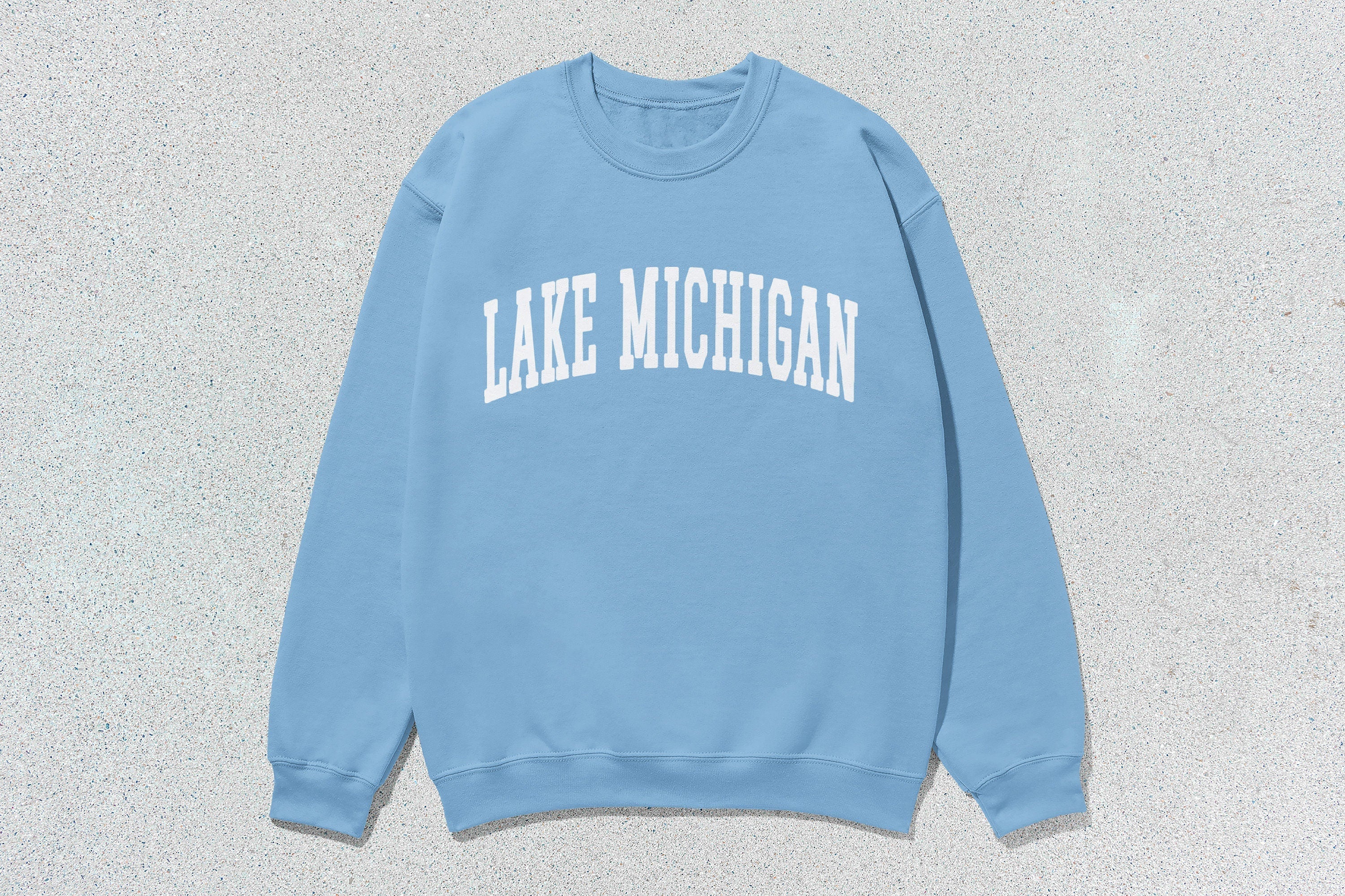 Lake Michigan - Unisex Heavy Blend™ Crewneck Sweatshirt Canada Canadian Great Lakes crewnecks great lakes hoodies sweaters