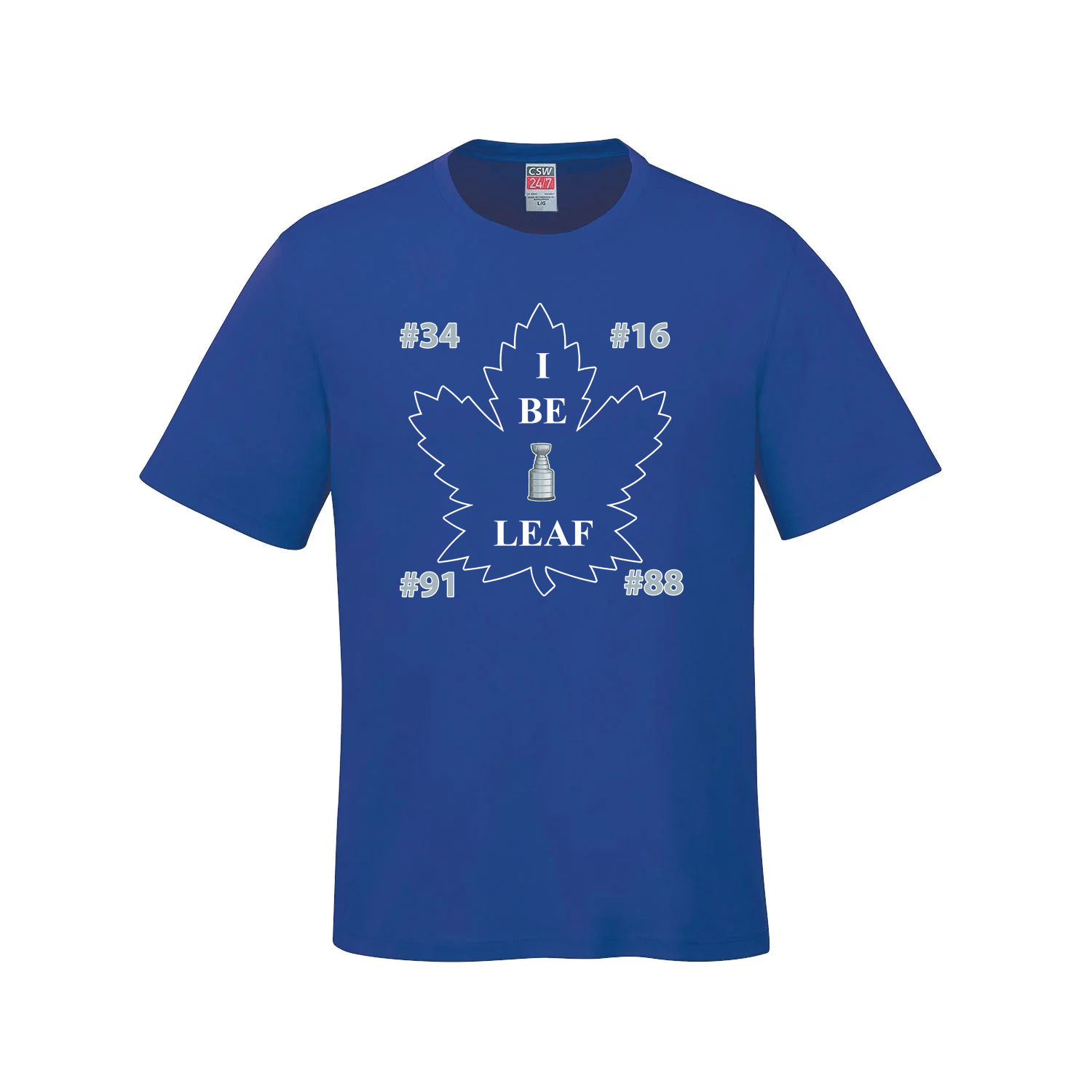 I Be Leaf - Toronto Hockey Fanfare T-Shirt Blue Fanfare Maple Leafs Toronto Toronto Maple Leafs True North Fanfare