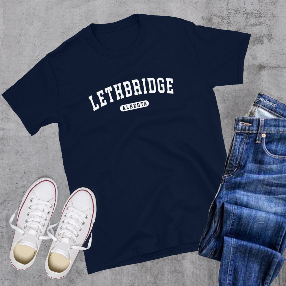 Lethbridge AB College Tee Alberta Canadian City Apparel