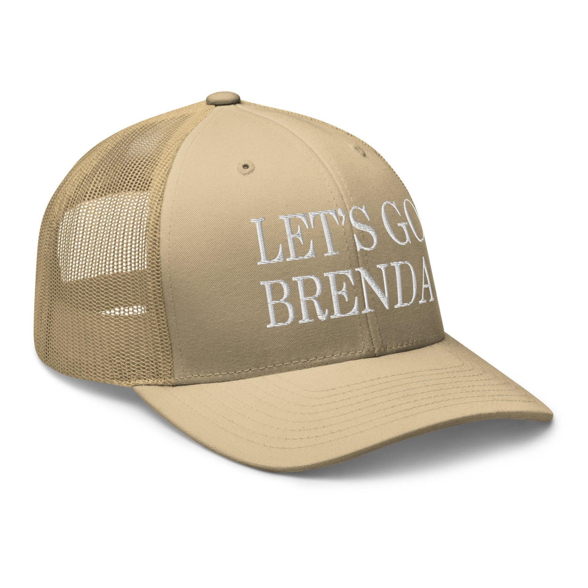 Let's Go Brenda Retro Trucker Hat Capital Crowns Conservative LADs Make Again Trucker Hats