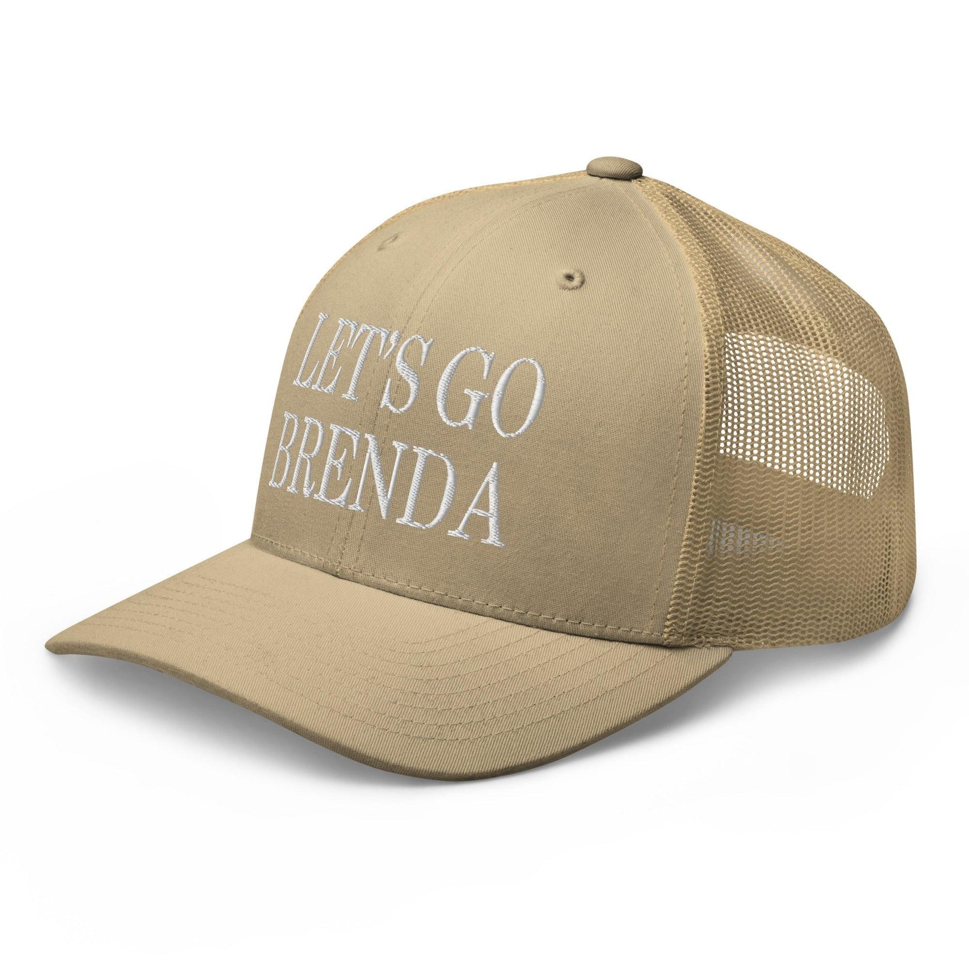 Let's Go Brenda Retro Trucker Hat Capital Crowns Conservative LADs Make Again Trucker Hats