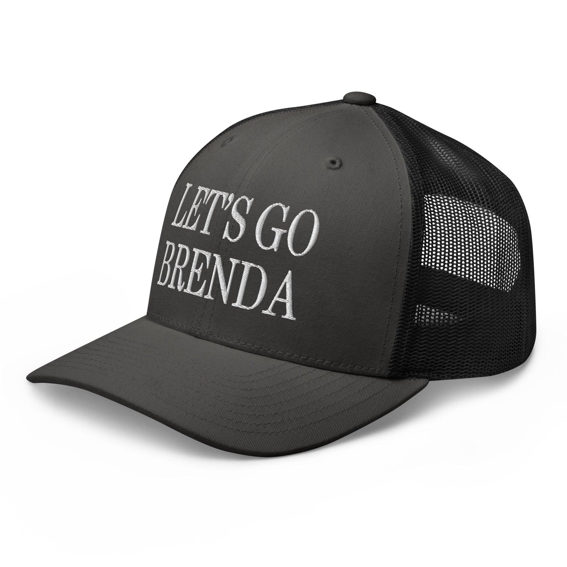 Let's Go Brenda Retro Trucker Hat Capital Crowns Conservative LADs Make Again Trucker Hats