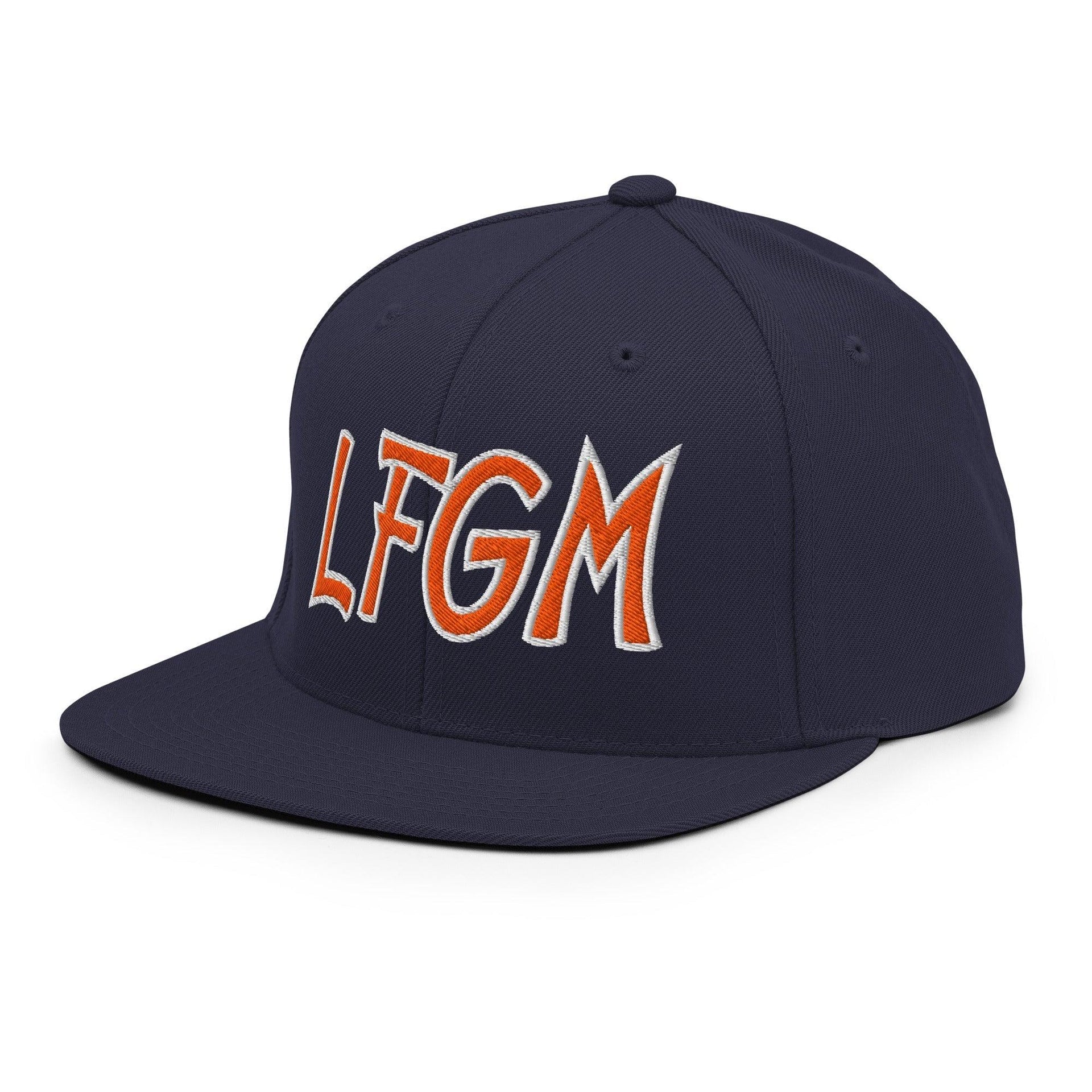 LFGM New York Baseball Flat Bill Brim Snapback Hat Baseball Capital Crowns Snapback Hats