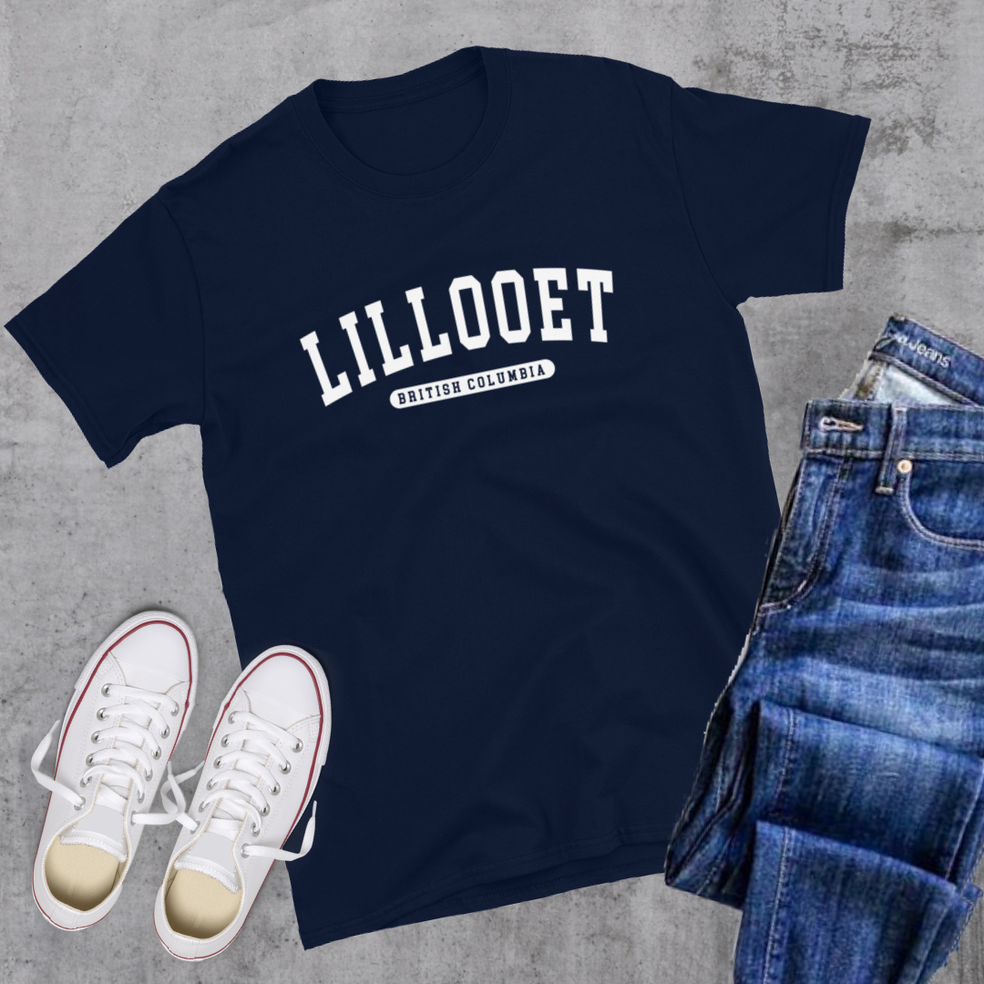 Lillooet College Tee Navy Canadian City Apparel