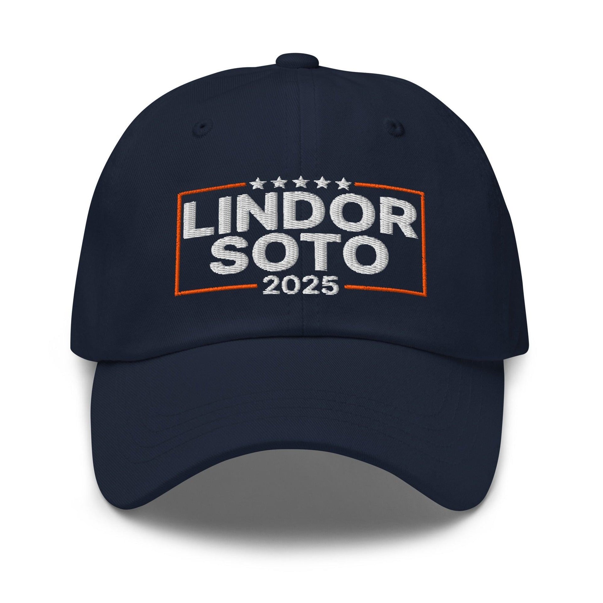 Lindor Soto 2025 Embroidered Dad Hat Default Title Baseball Capital Crowns Dad Hats