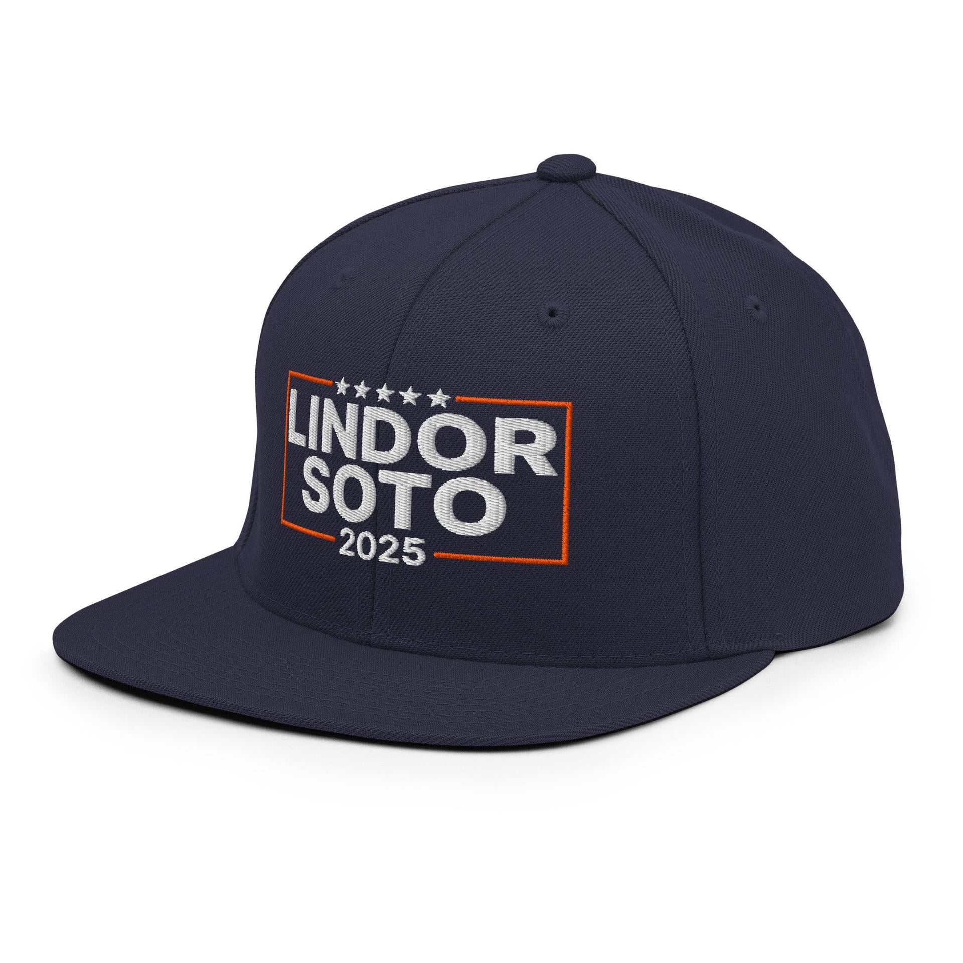 Lindor Soto 2025 Embroidered Flat Bill Brim Snapback Hat Baseball Capital Crowns Snapback Hats