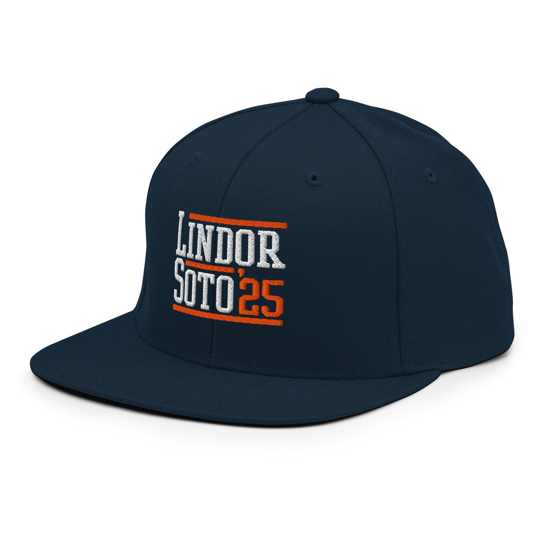 Lindor Soto '25 2025 Embroidered Flat Bill Brim Snapback Hat Baseball Capital Crowns Snapback Hats