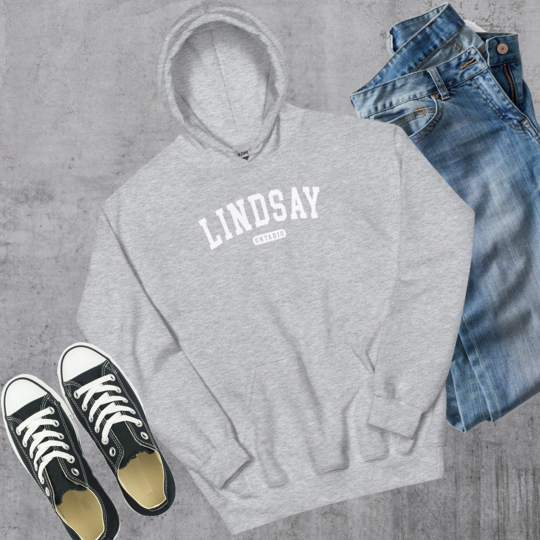 Lindsay College Hoodie Sport Grey Canadian City Apparel