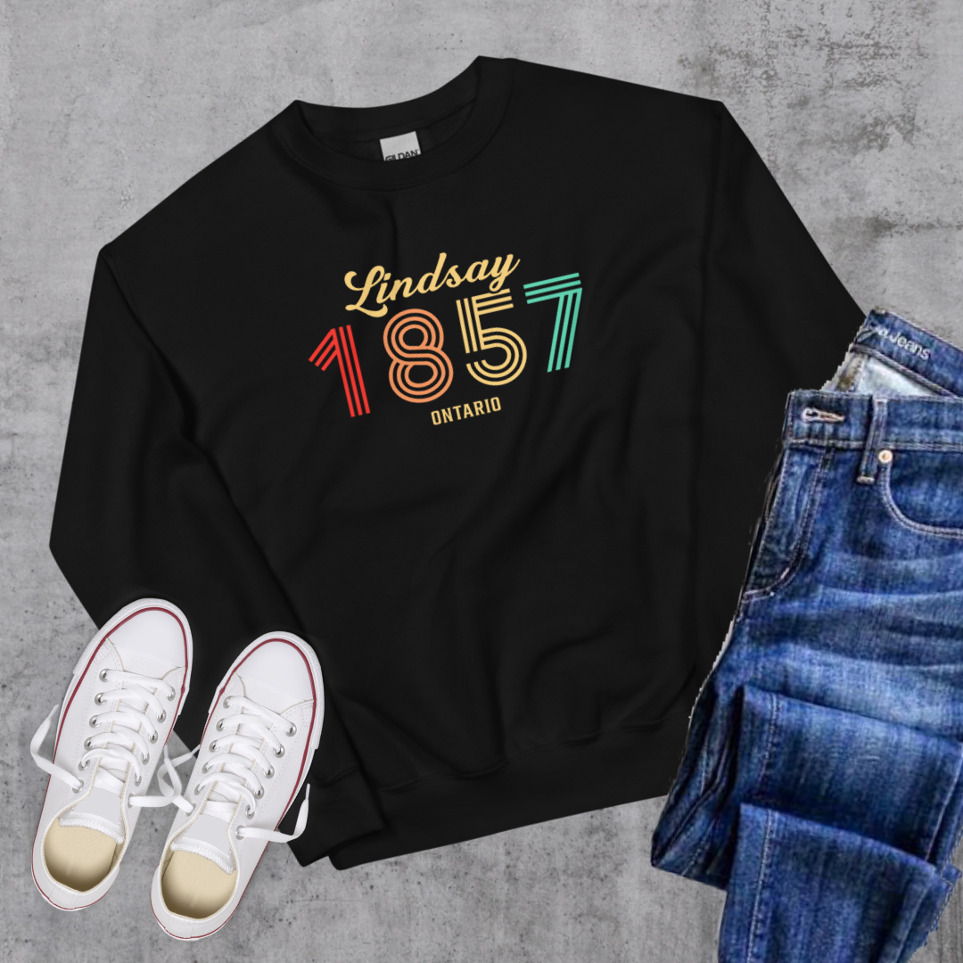 Lindsay Vintage Crewneck Black Canadian City Apparel