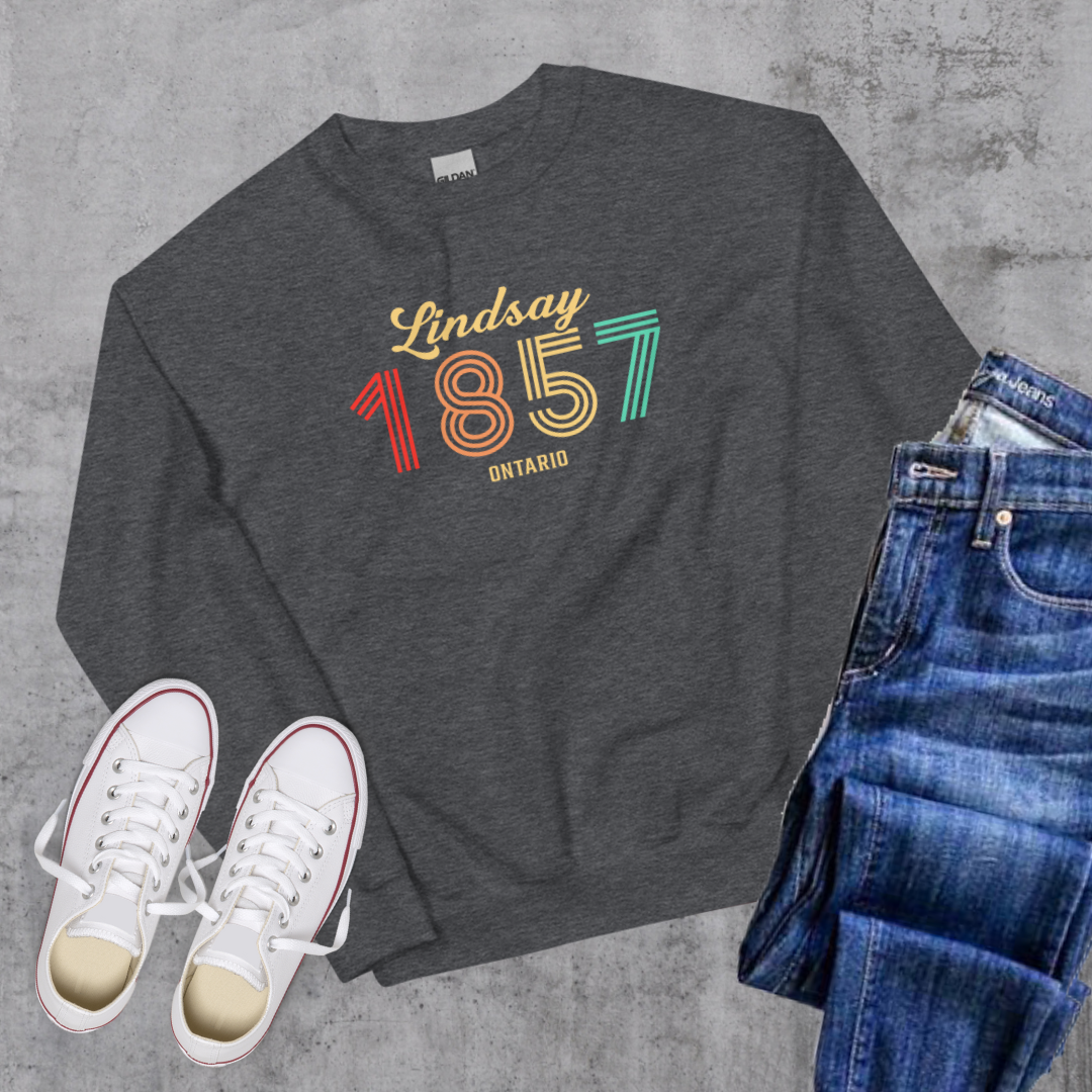 Lindsay Vintage Crewneck Dark Heather Canadian City Apparel