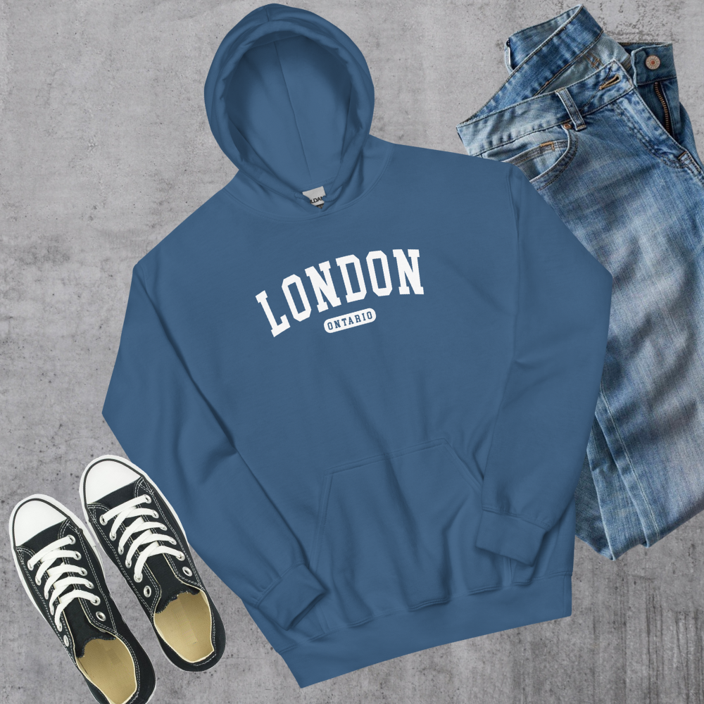 London ON College Hoodie Canadian City Apparel
