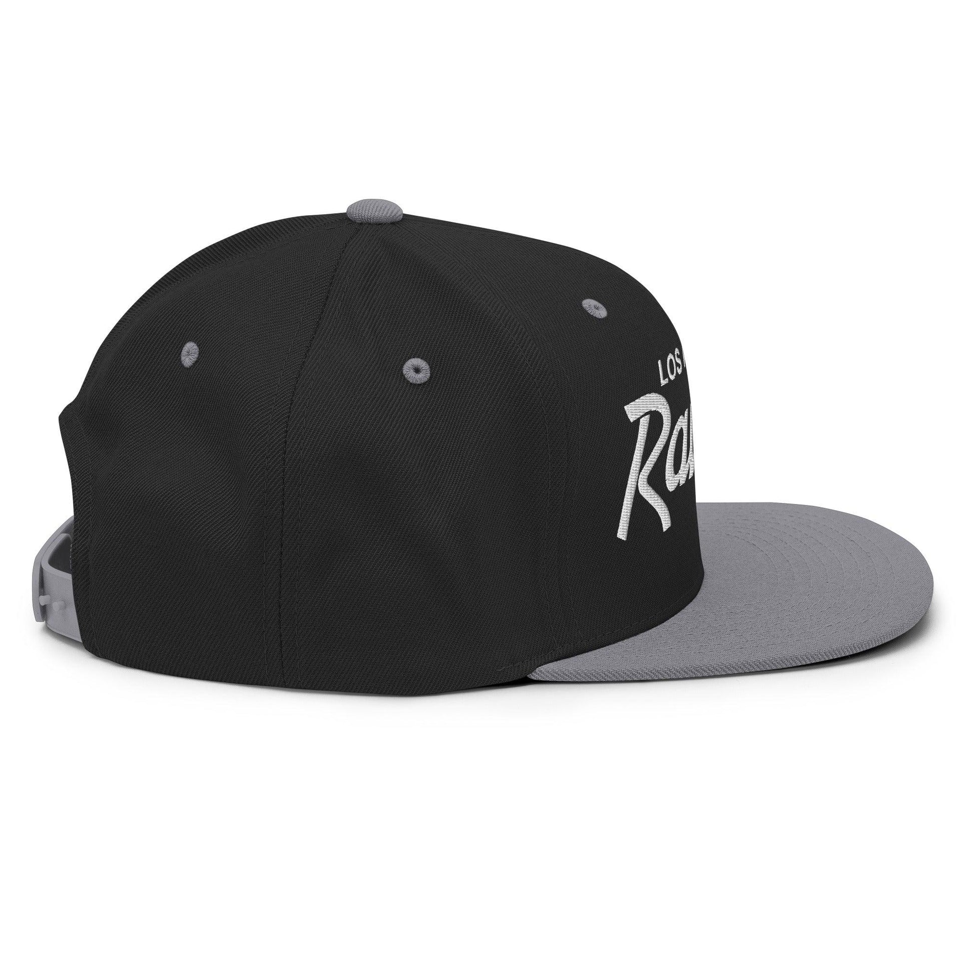 Los Angeles LA Raiders Vintage Sports Script Embroidered Flat Bill Brim Snapback Hat CA Capital Crowns Football Los Angeles Snapback Hats