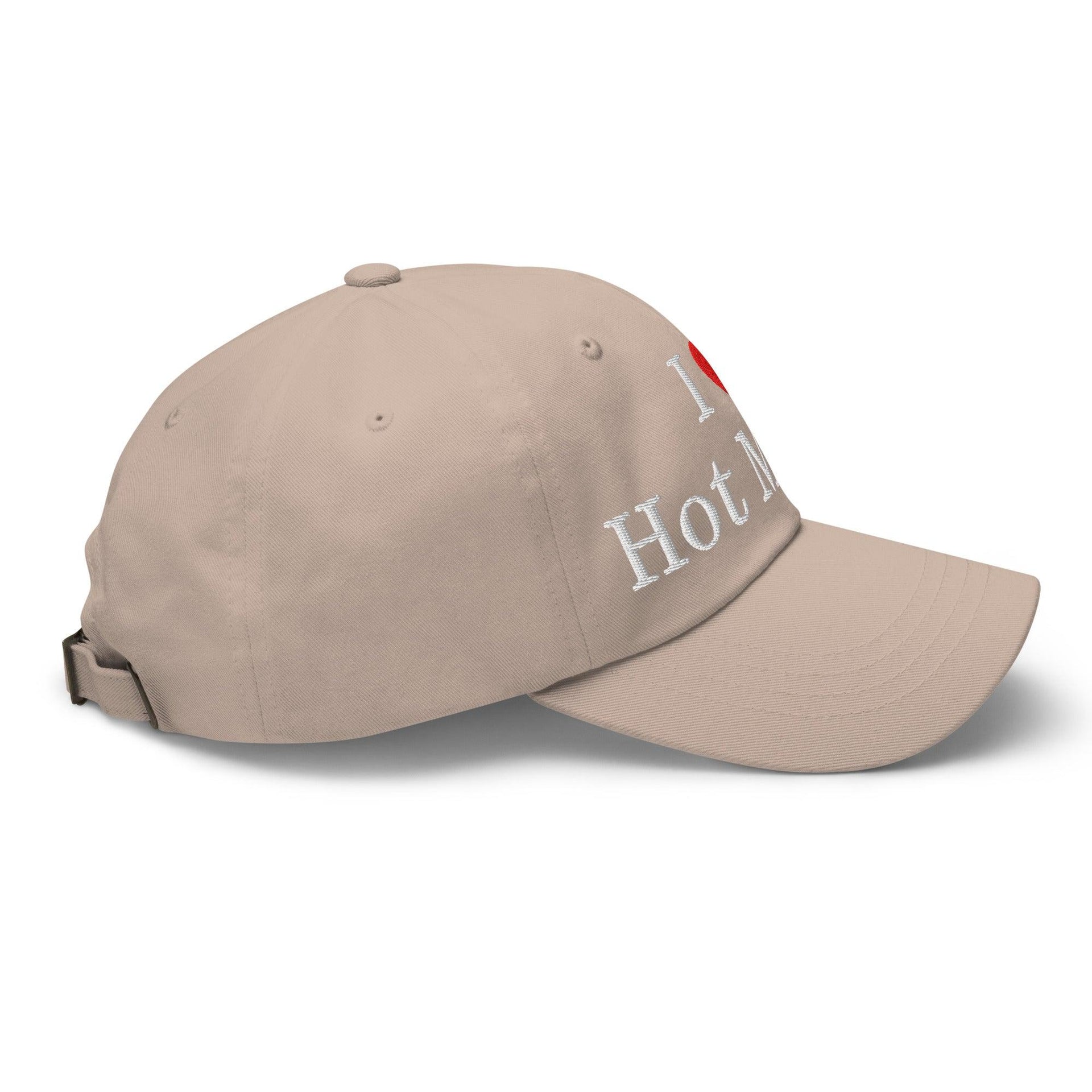 I Love Hot Moms Embroidered Dad Hat Capital Crowns Dad Hats Funny