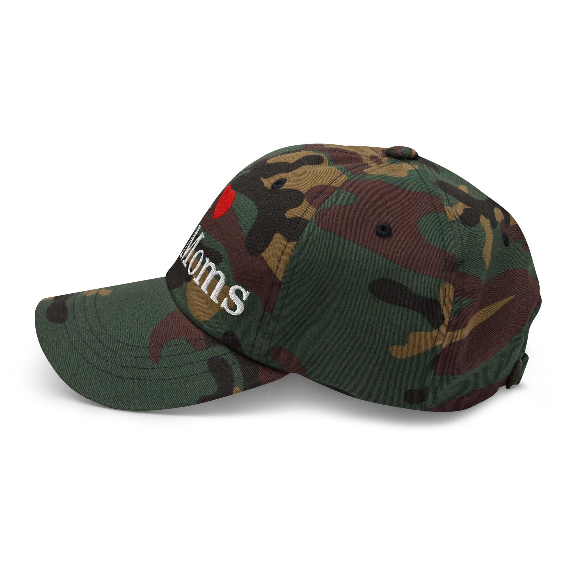 I Love Hot Moms Embroidered Dad Hat Capital Crowns Dad Hats Funny