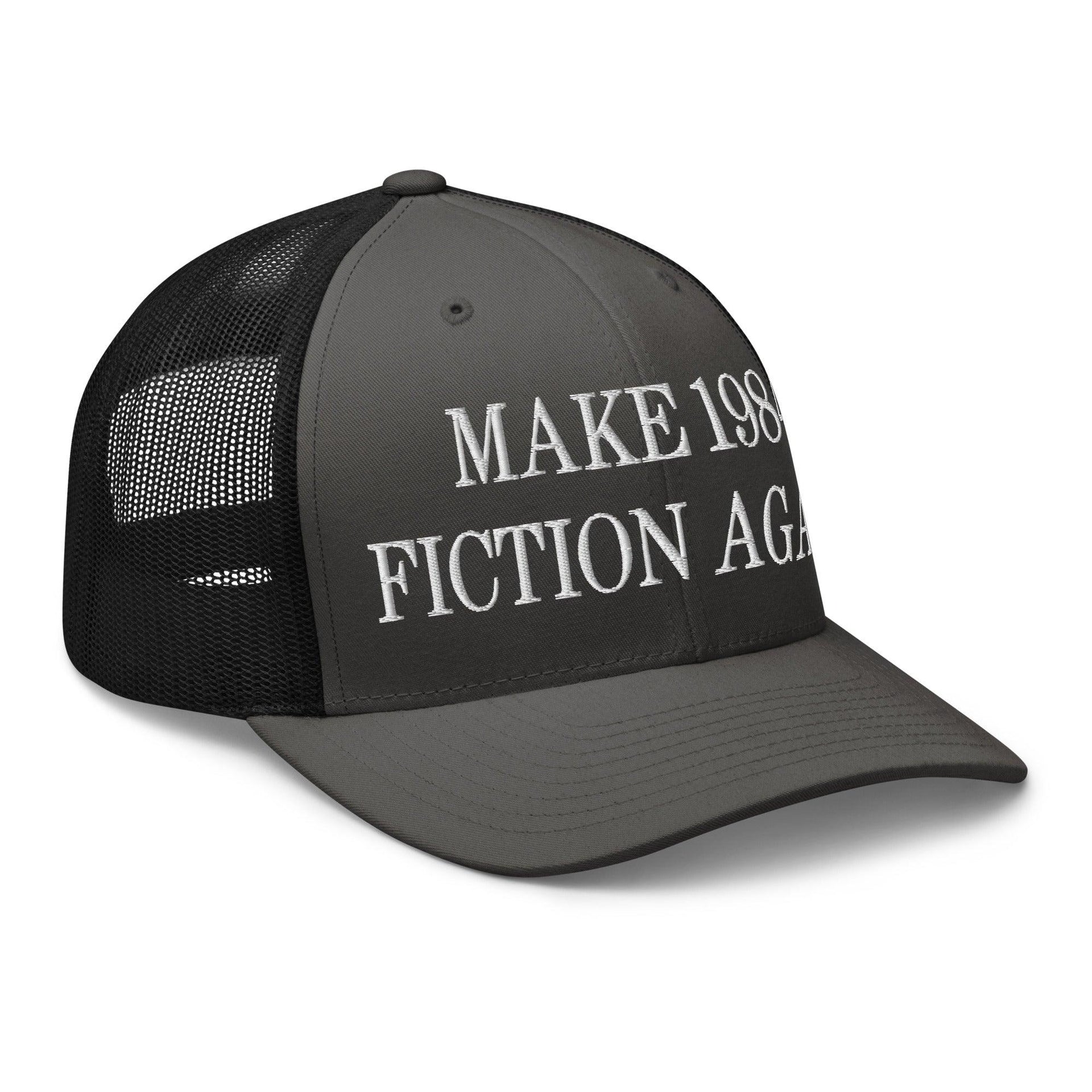 Make 1984 Fiction Again Embroidered Mesh Trucker Hat Capital Crowns Make Again Trucker Hats
