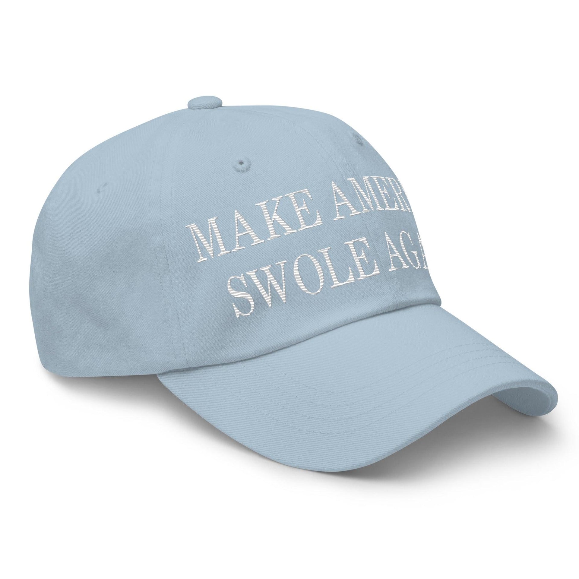 Make America Swole Again Embroidered Dad Hat Capital Crowns Dad Hats LADs Make Again