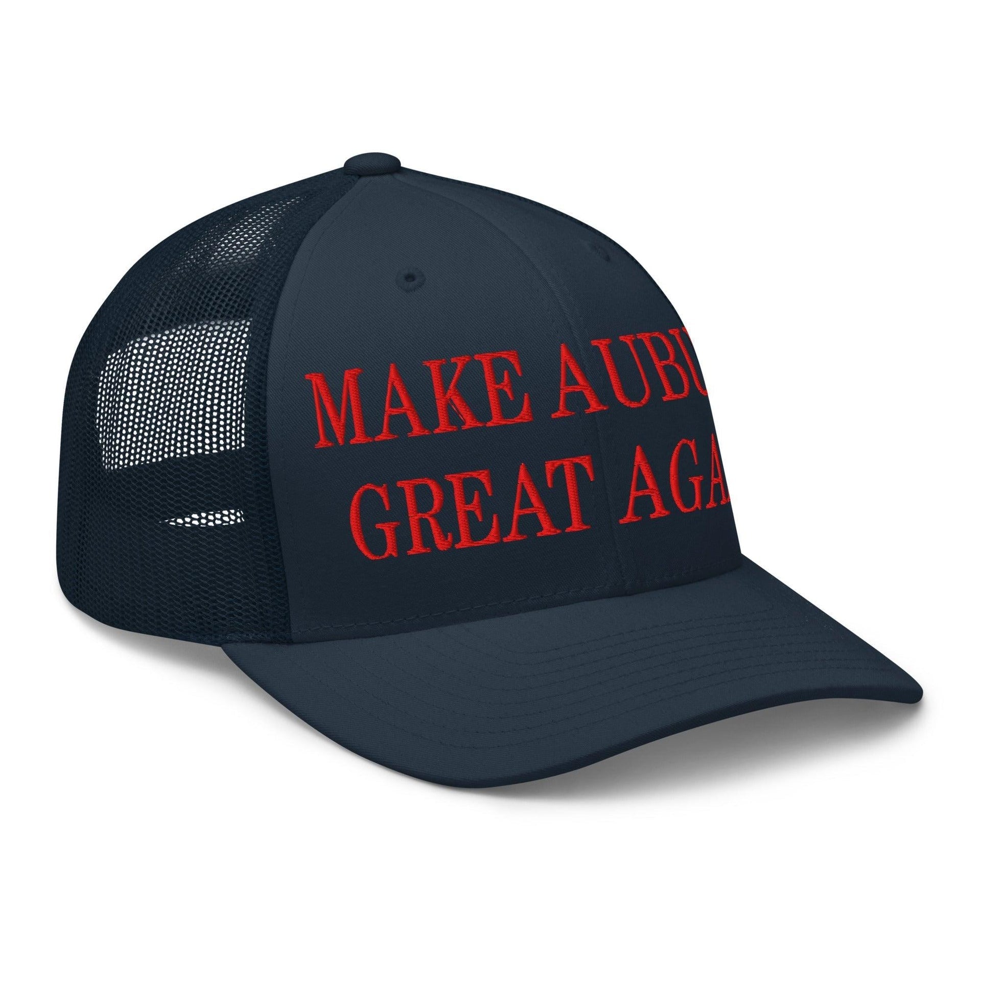 Make Auburn Great Again Embroidered Mesh Trucker Hat Capital Crowns LADs Make Again Trucker Hats