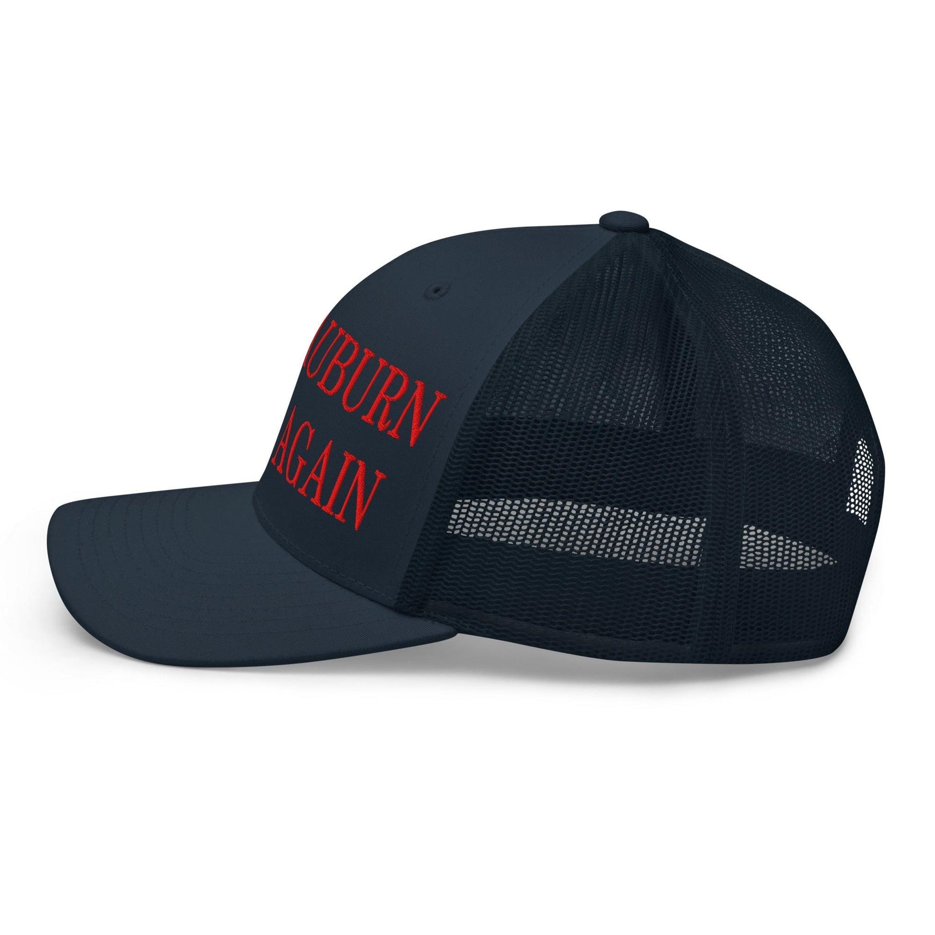 Make Auburn Great Again Embroidered Mesh Trucker Hat Capital Crowns LADs Make Again Trucker Hats