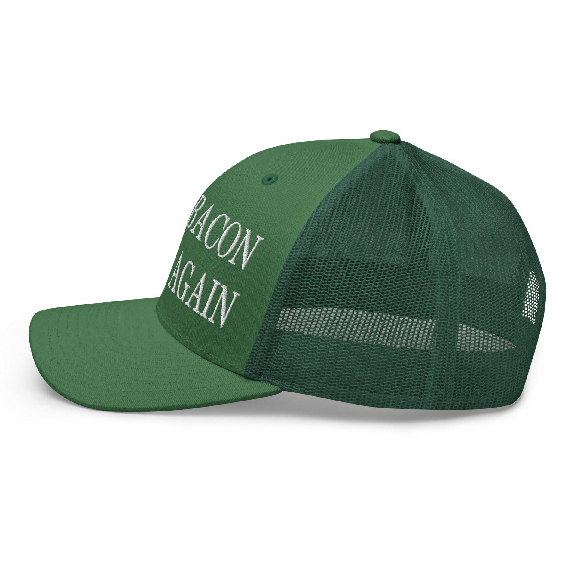 Make Bacon It Again Embroidered Mesh Trucker Hat Capital Crowns Make Again Trucker Hats