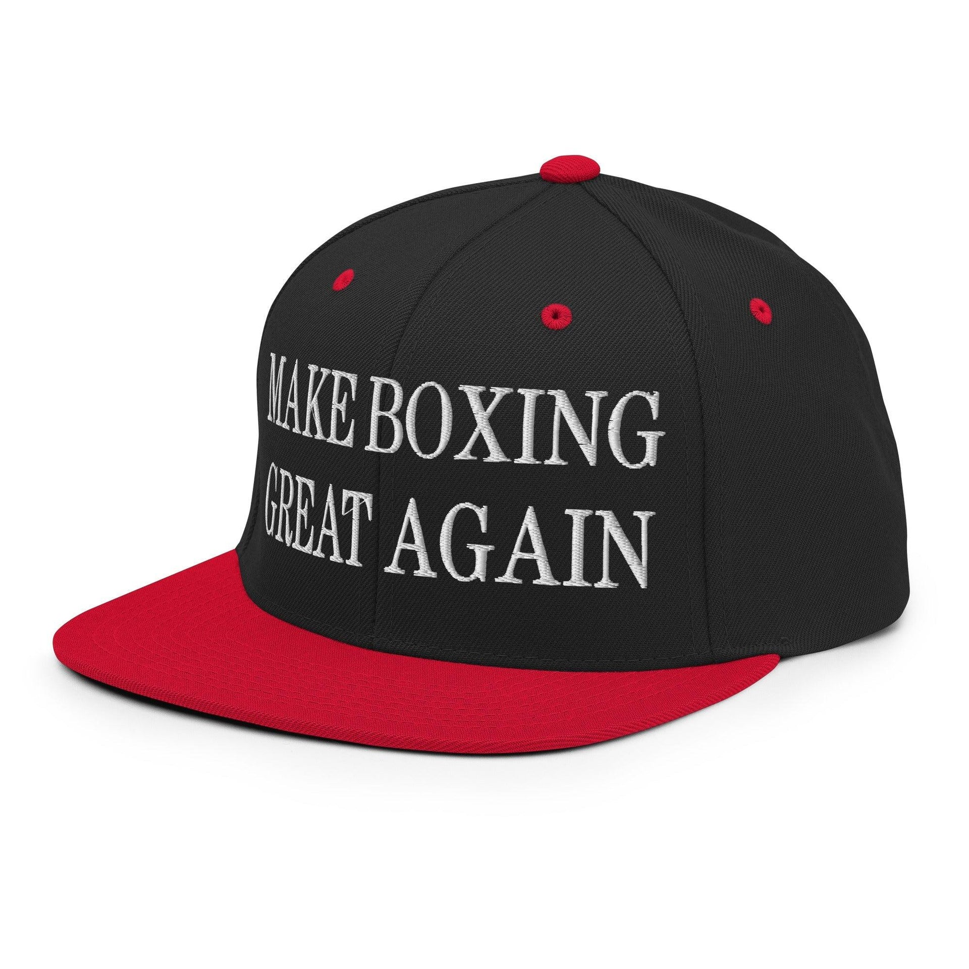 Make Boxing Great Again Embroidered Flat Bill Brim Snapback Hat Capital Crowns LADs Make Again