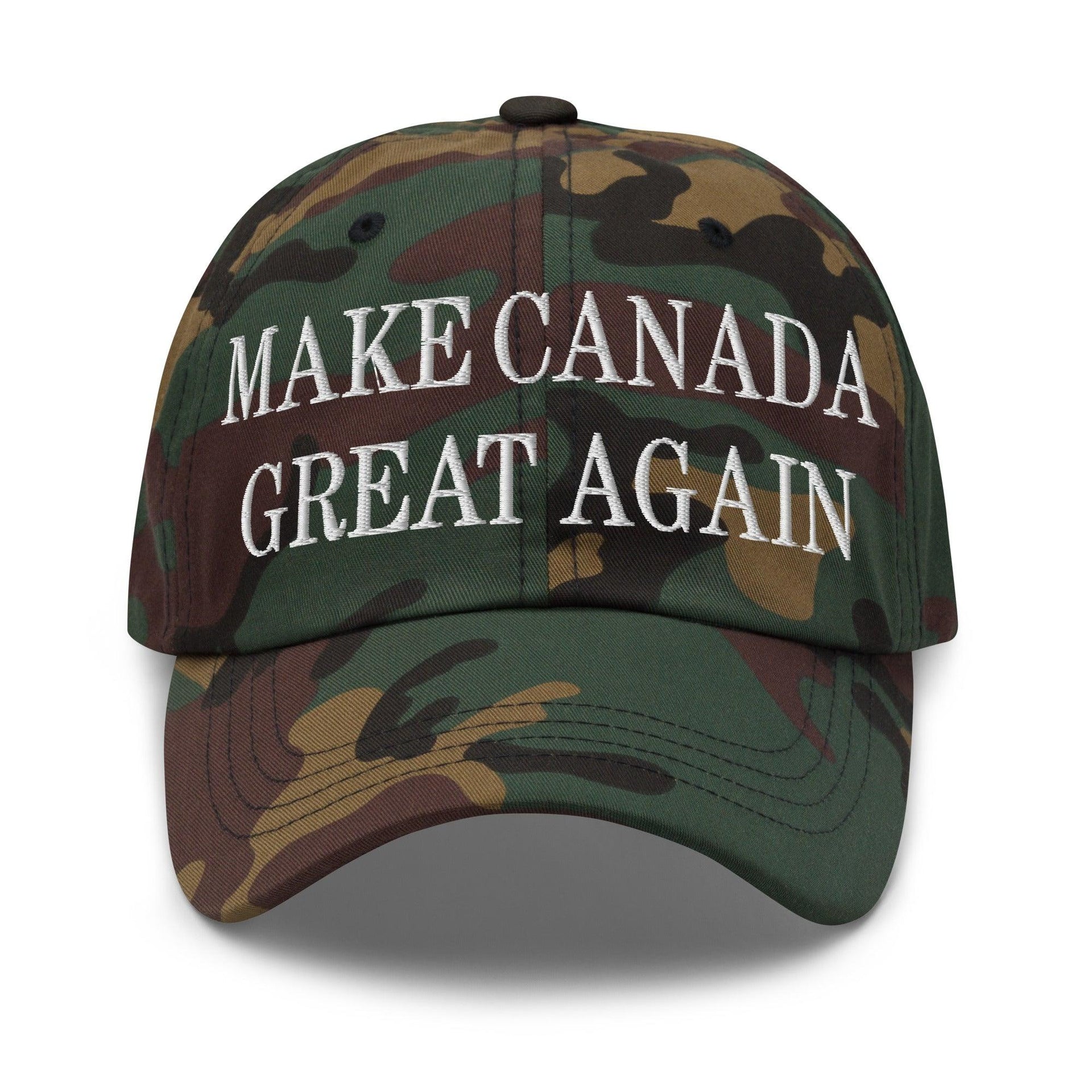 Make C Great Again Embroidered Dad Hat Green Camo Canada Capital Crowns Dad Hats LADs Make Again