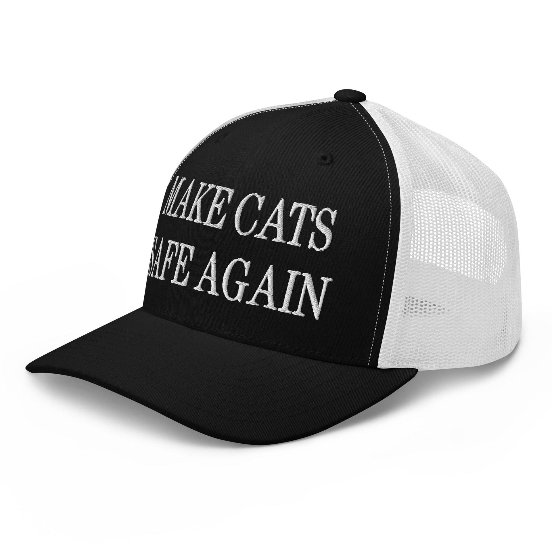 Make Cats Safe Again Embroidered Mesh Trucker Hat Capital Crowns Make Again Trucker Hats